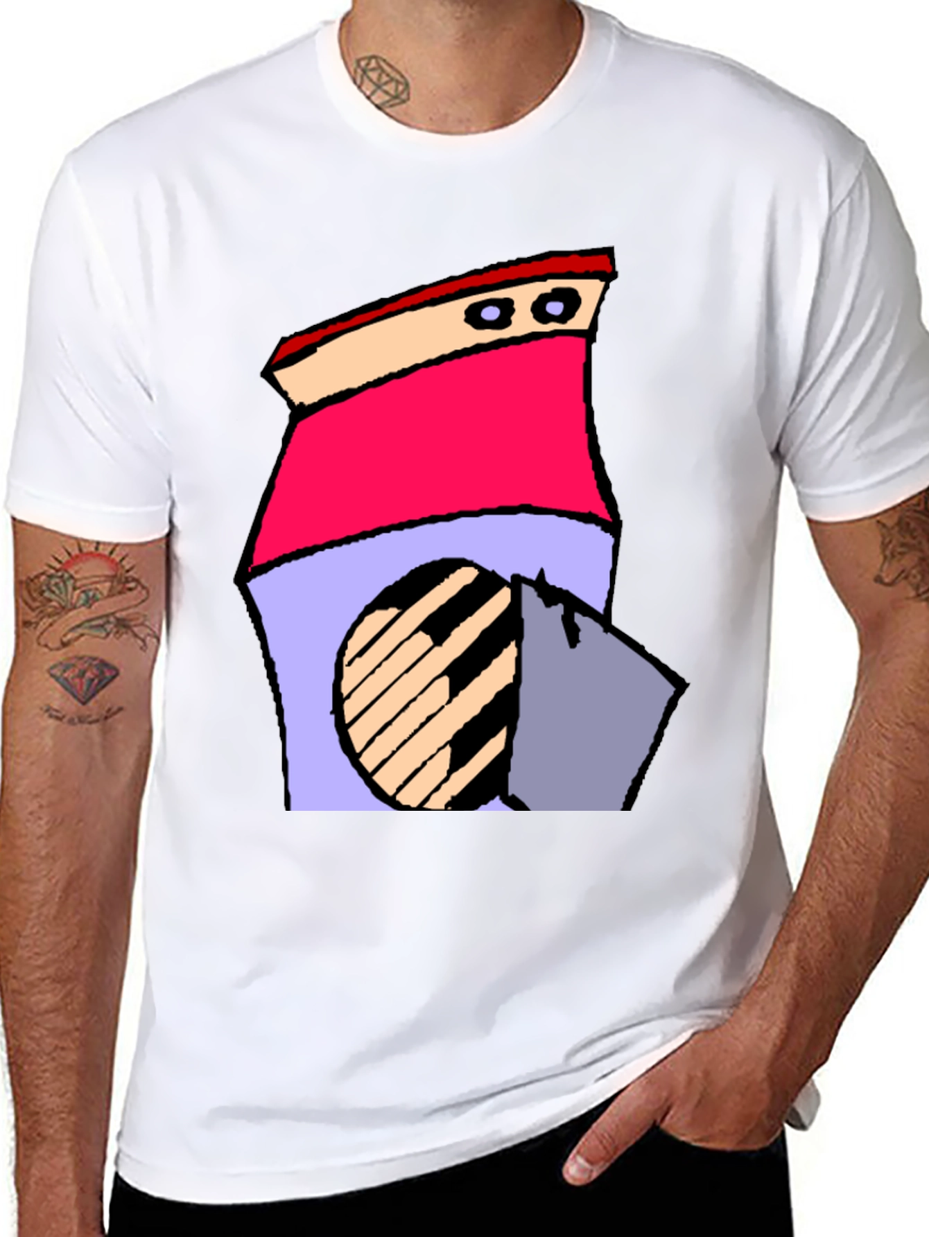 Retro Cartoon Washing Machine T-Shirt