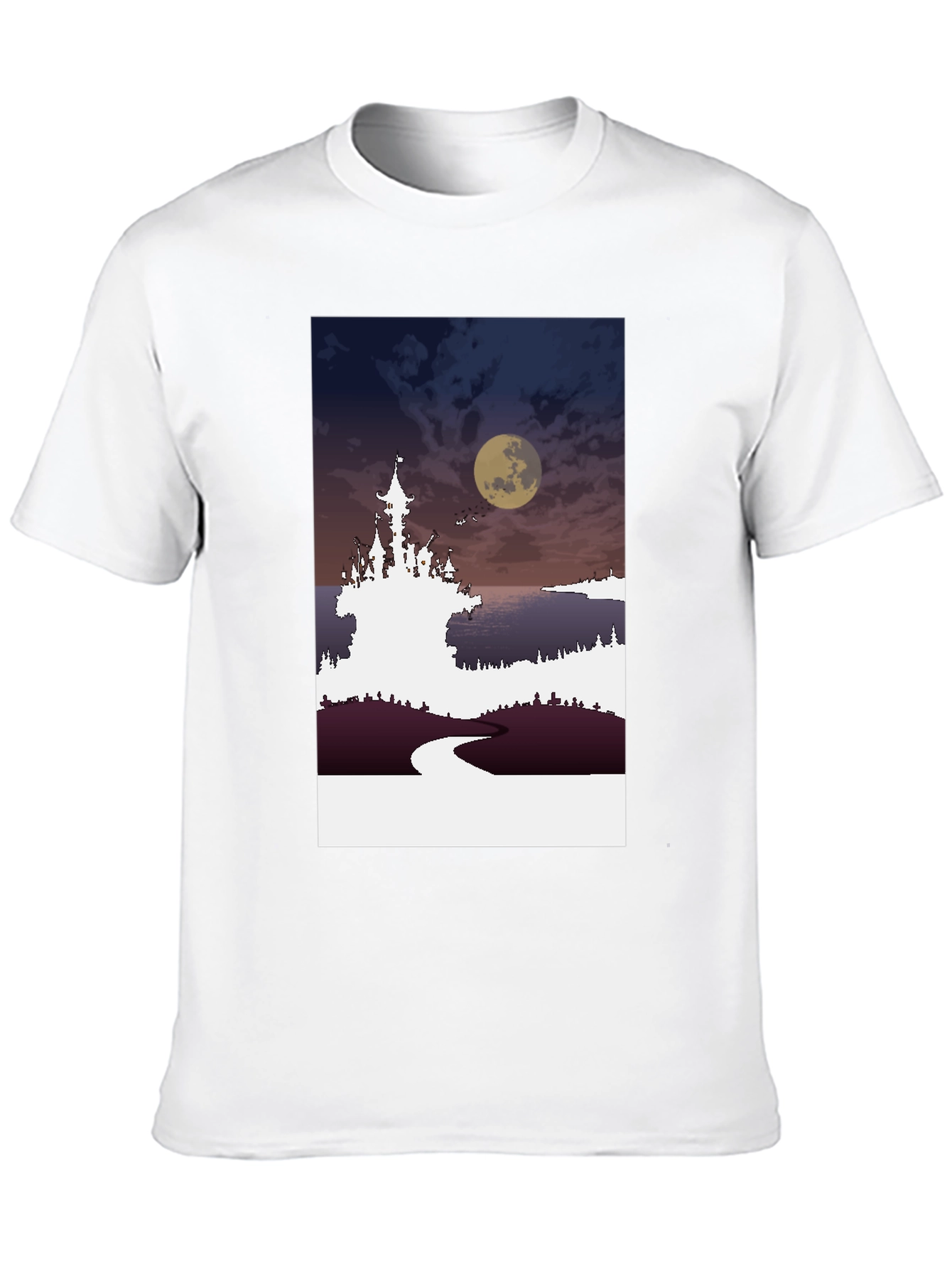 Moonlit Castle Graphic Tee