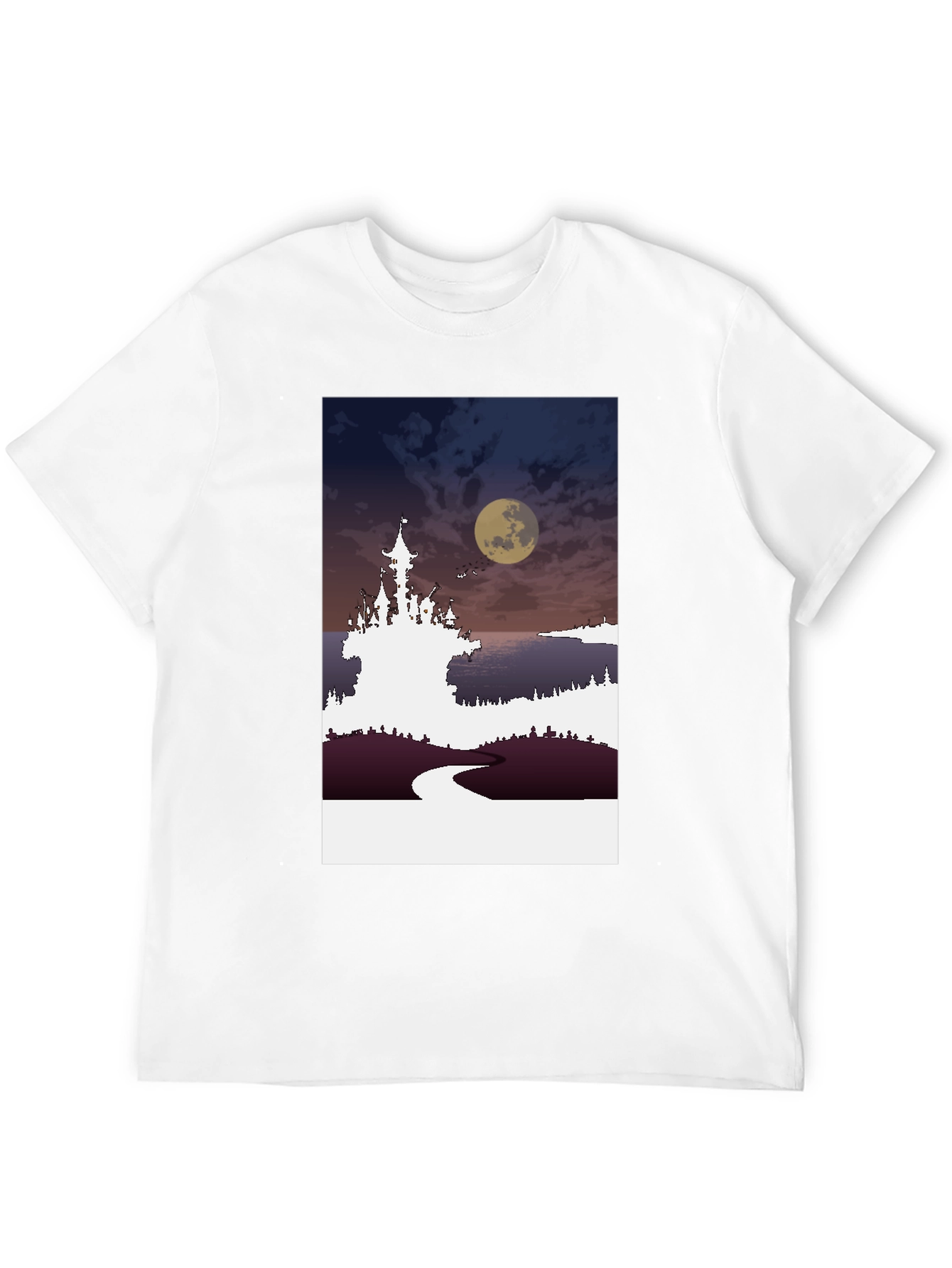 Moonlit Castle Graphic Tee