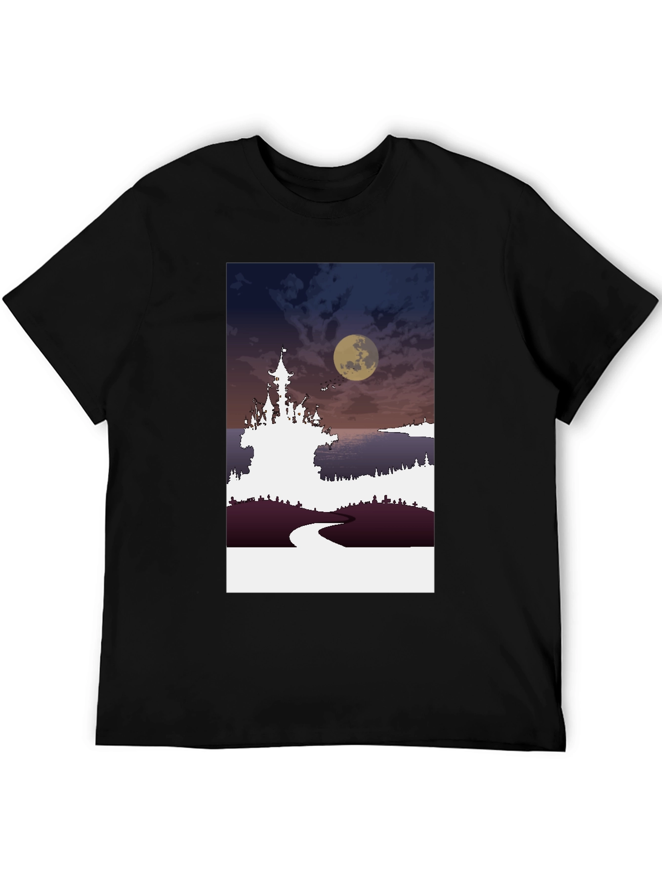 Moonlit Castle Graphic Tee