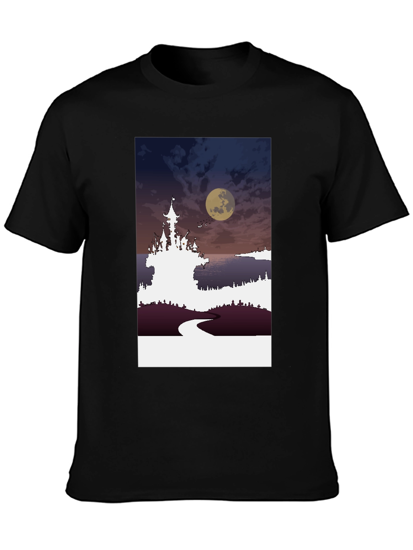 Moonlit Castle Graphic Tee
