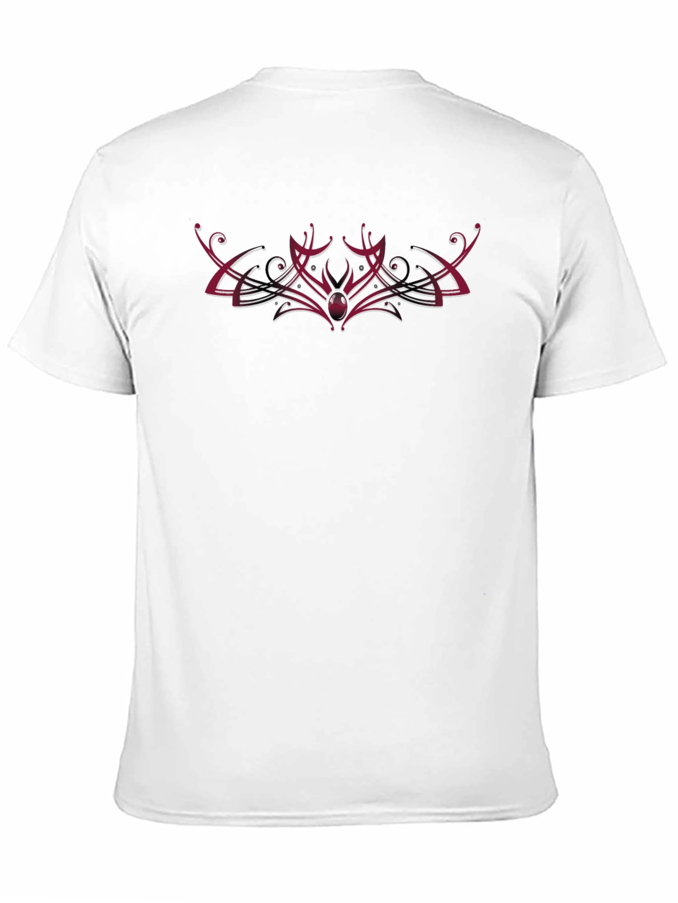 Mens Black T-Shirt with Ornamental Graphic