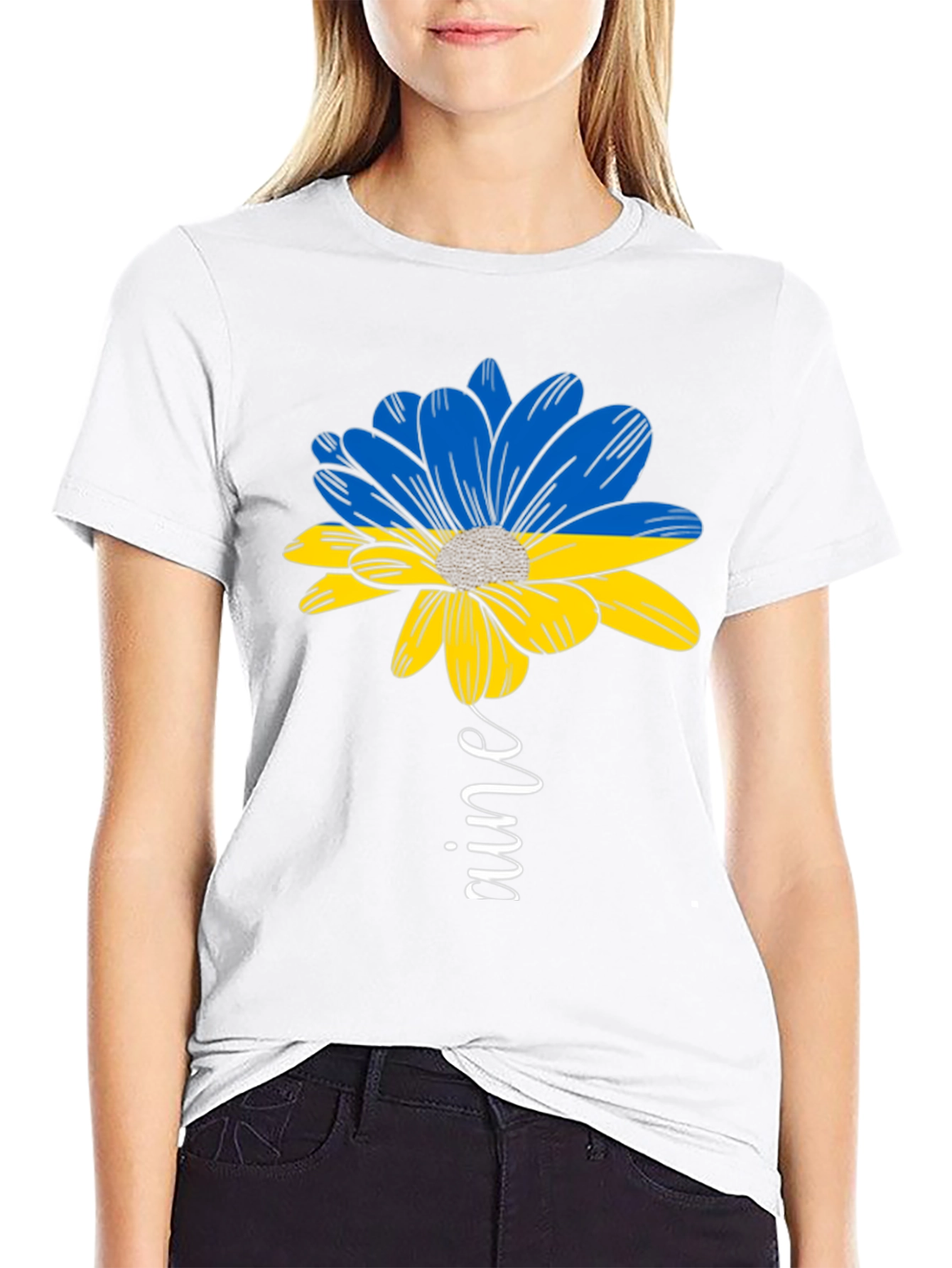 Ukraine Flower Graphic Tee