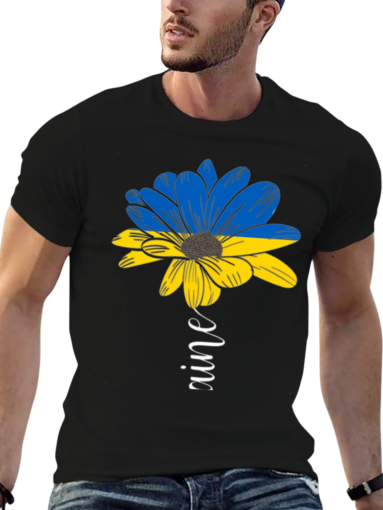 Ukraine Flower Graphic Tee