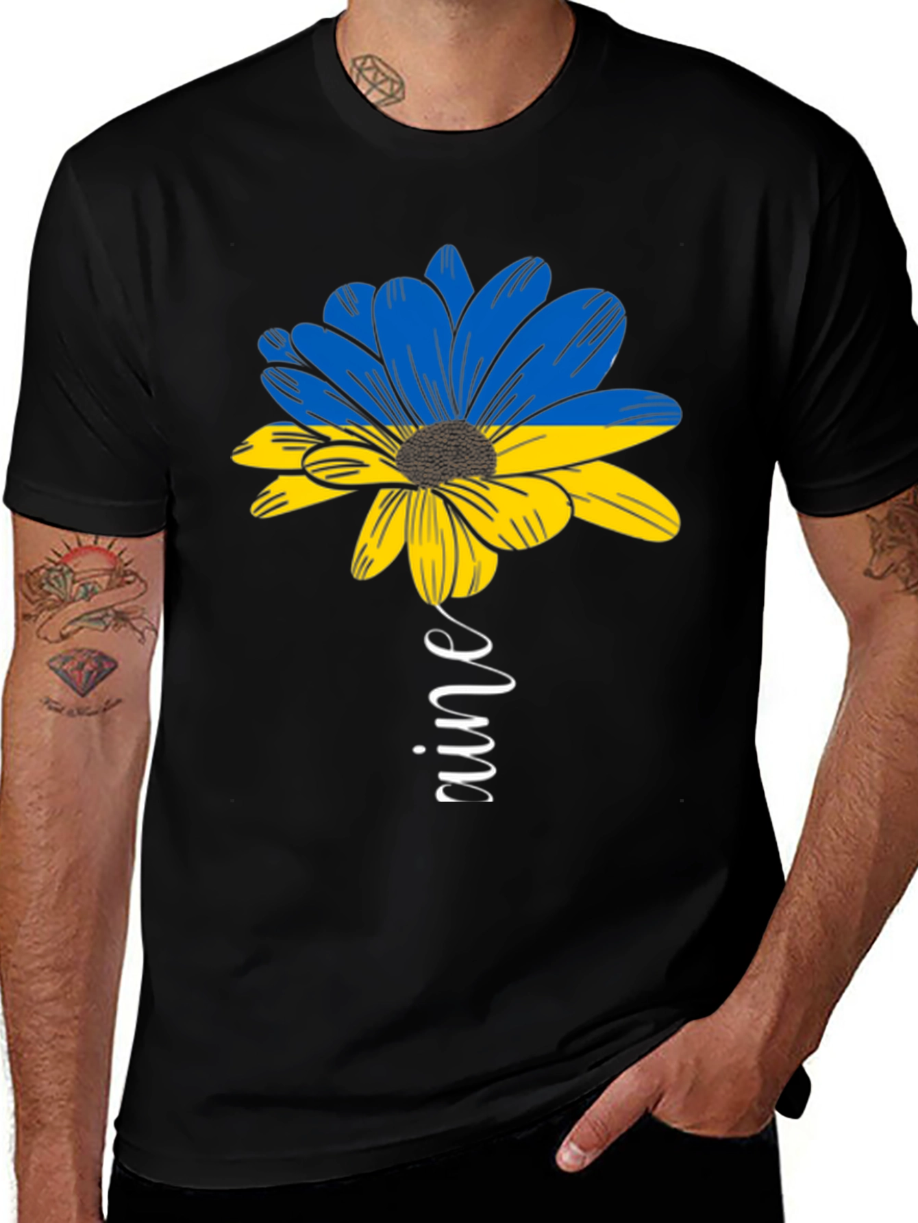 Ukraine Flower Graphic Tee