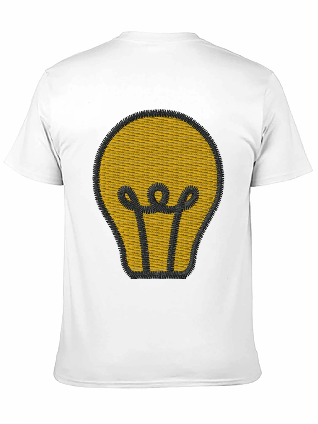 Lightbulb Graphic Tee - Embroidered Design