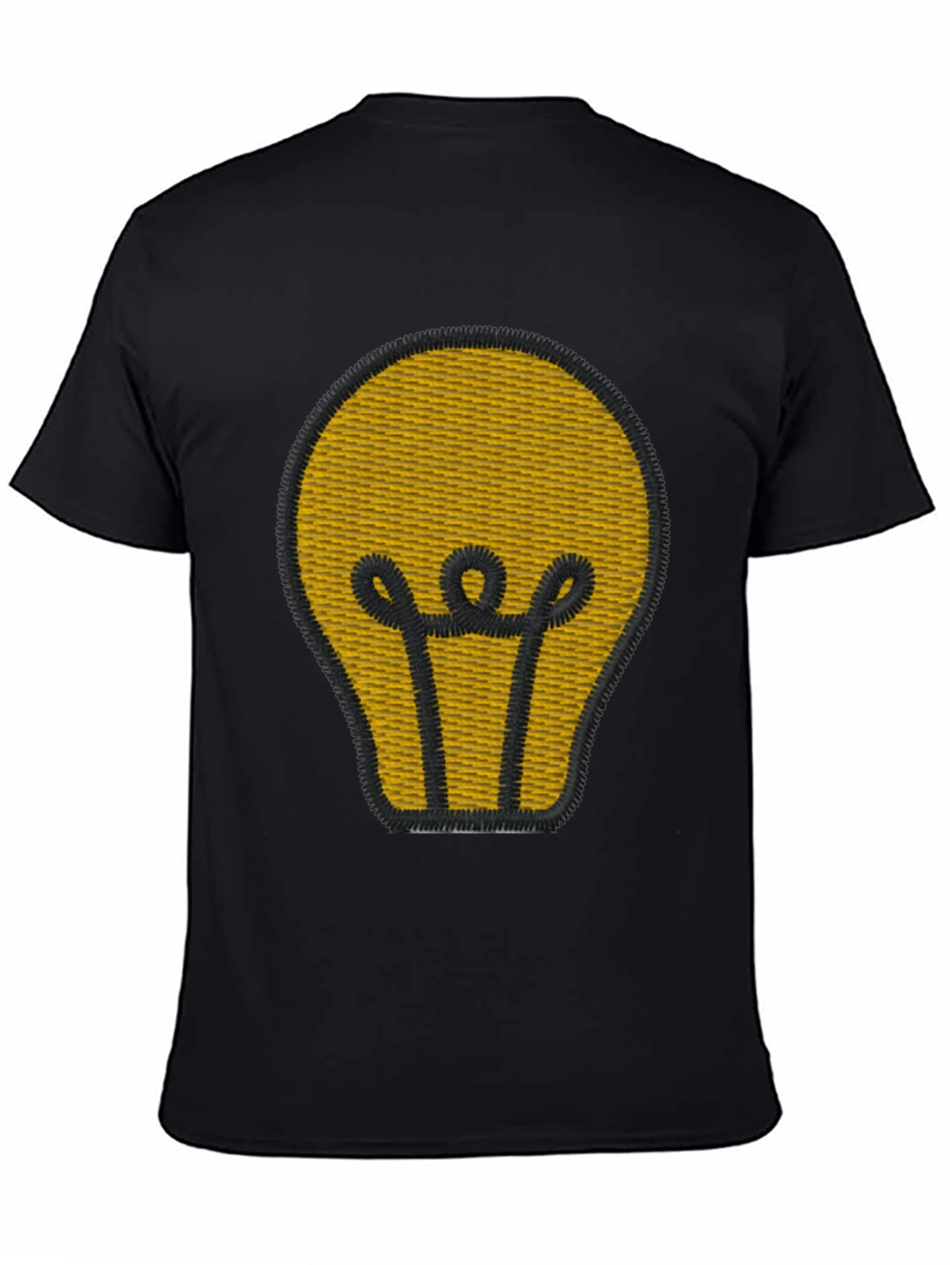 Lightbulb Graphic Tee - Embroidered Design