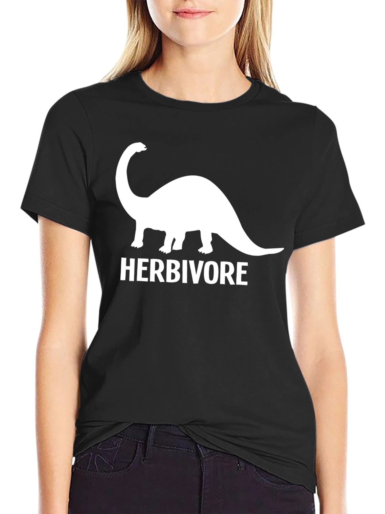Herbivore Dinosaur T-Shirt - Black