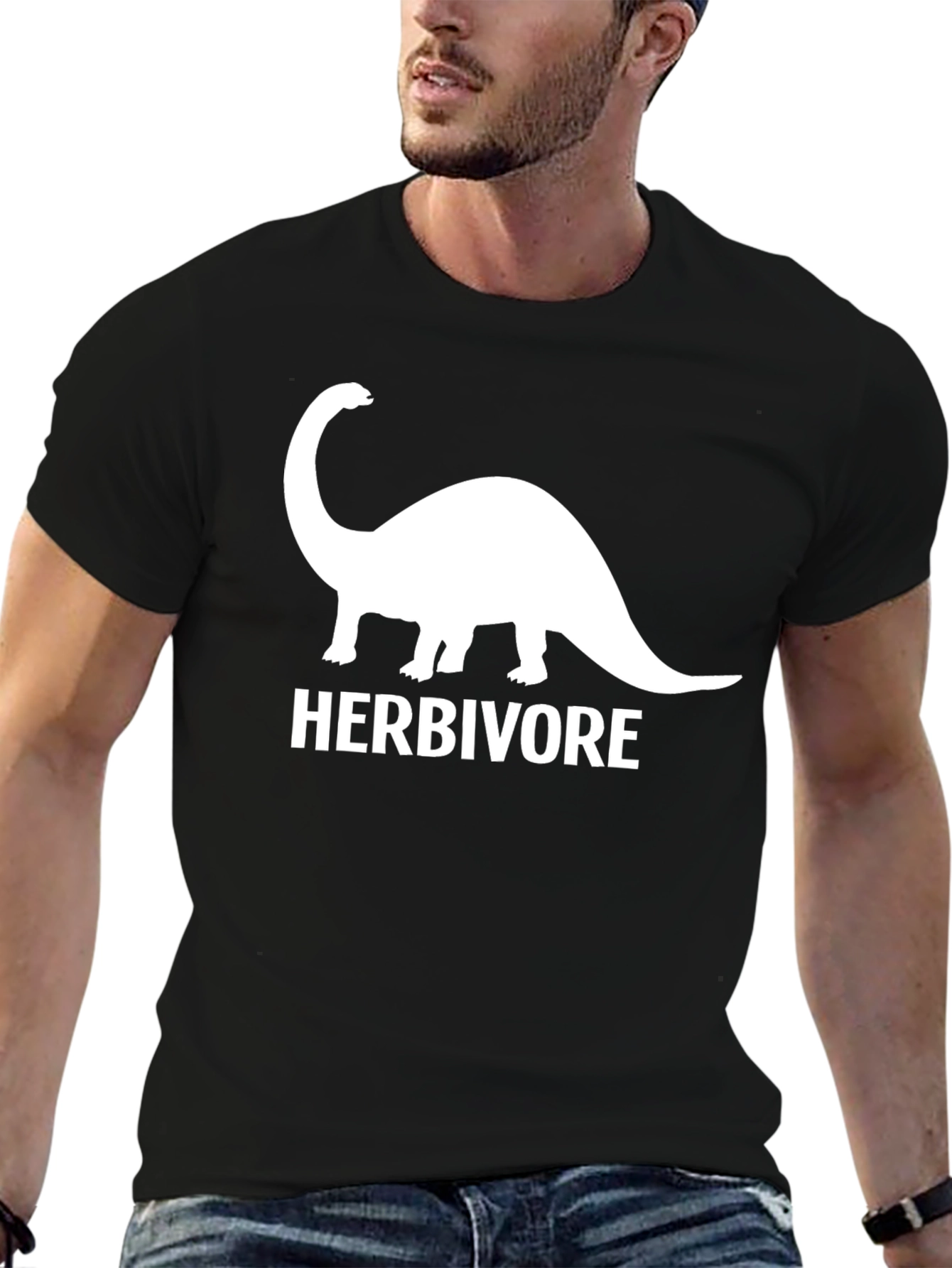 Herbivore Dinosaur T-Shirt - Black