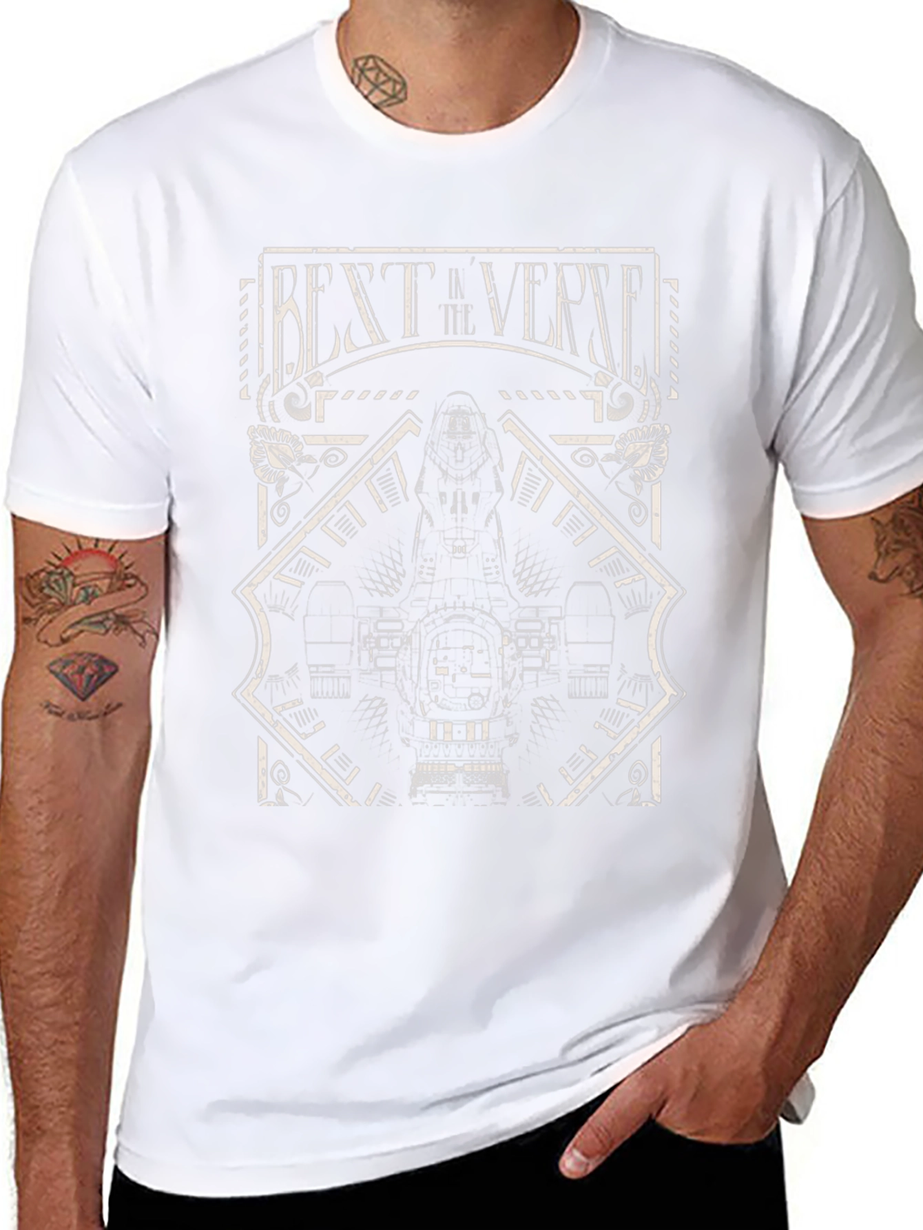 Best Verse Graphic T-Shirt - Black Cotton Tee