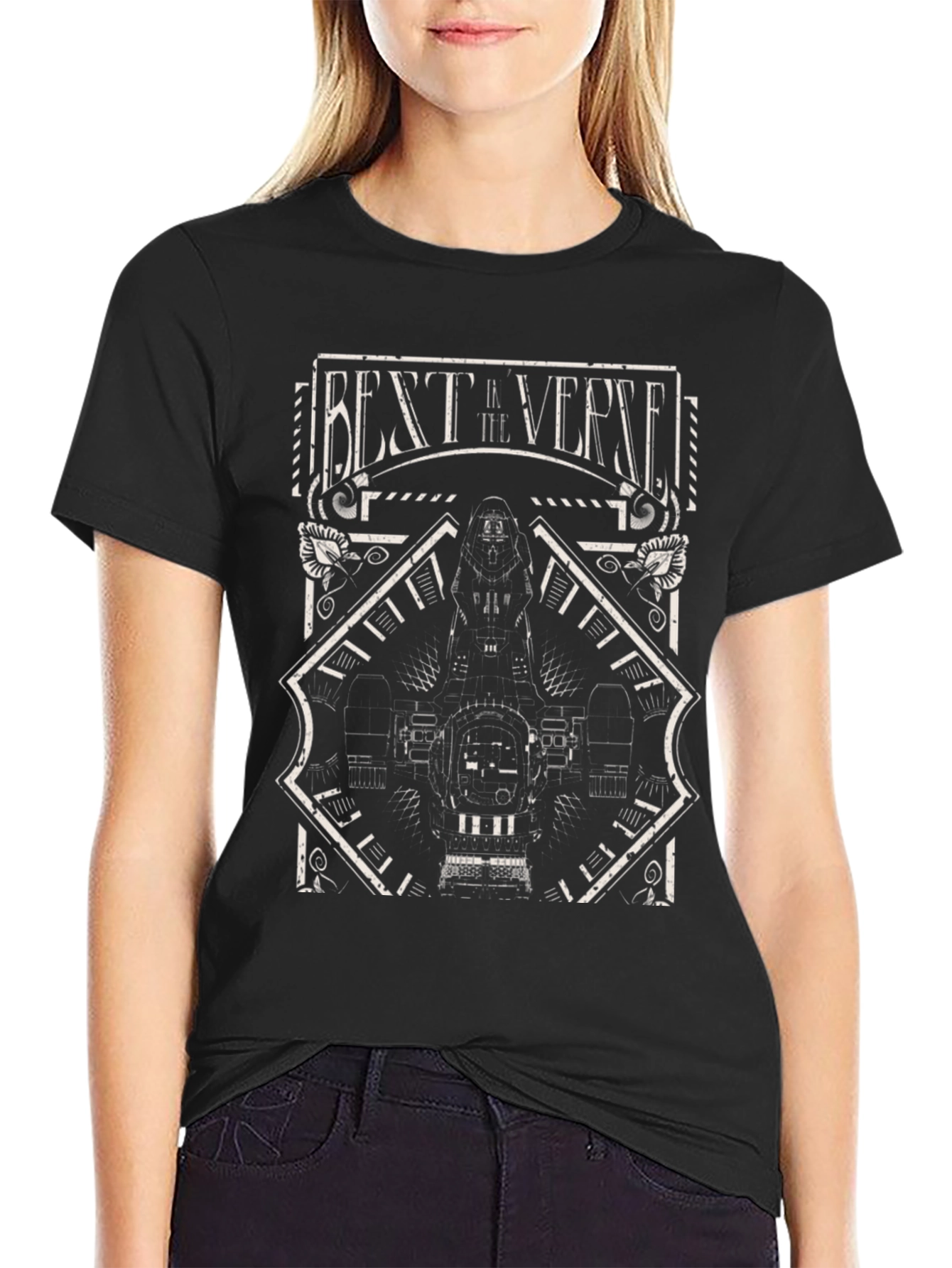 Best Verse Graphic T-Shirt - Black Cotton Tee