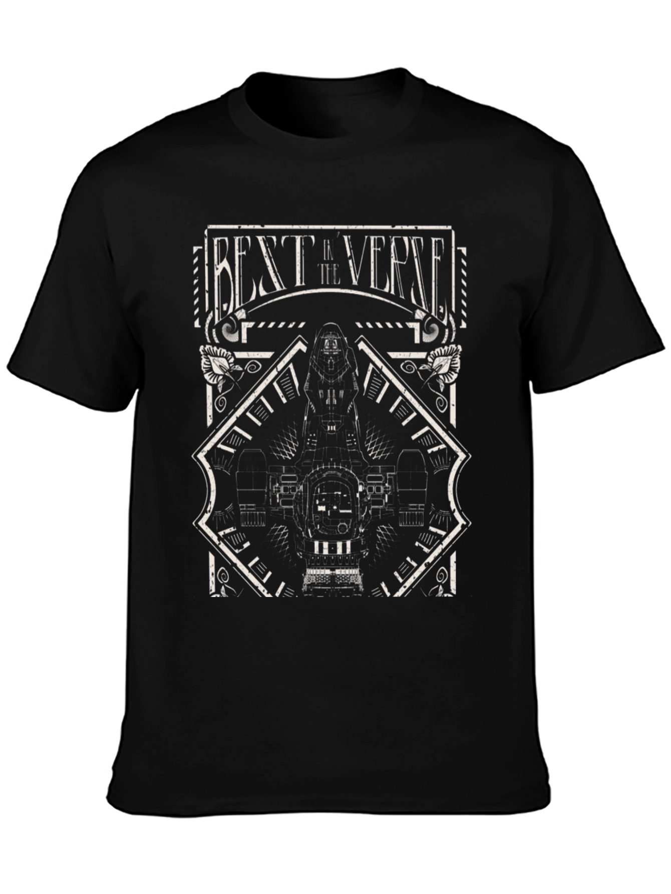 Best Verse Graphic T-Shirt - Black Cotton Tee