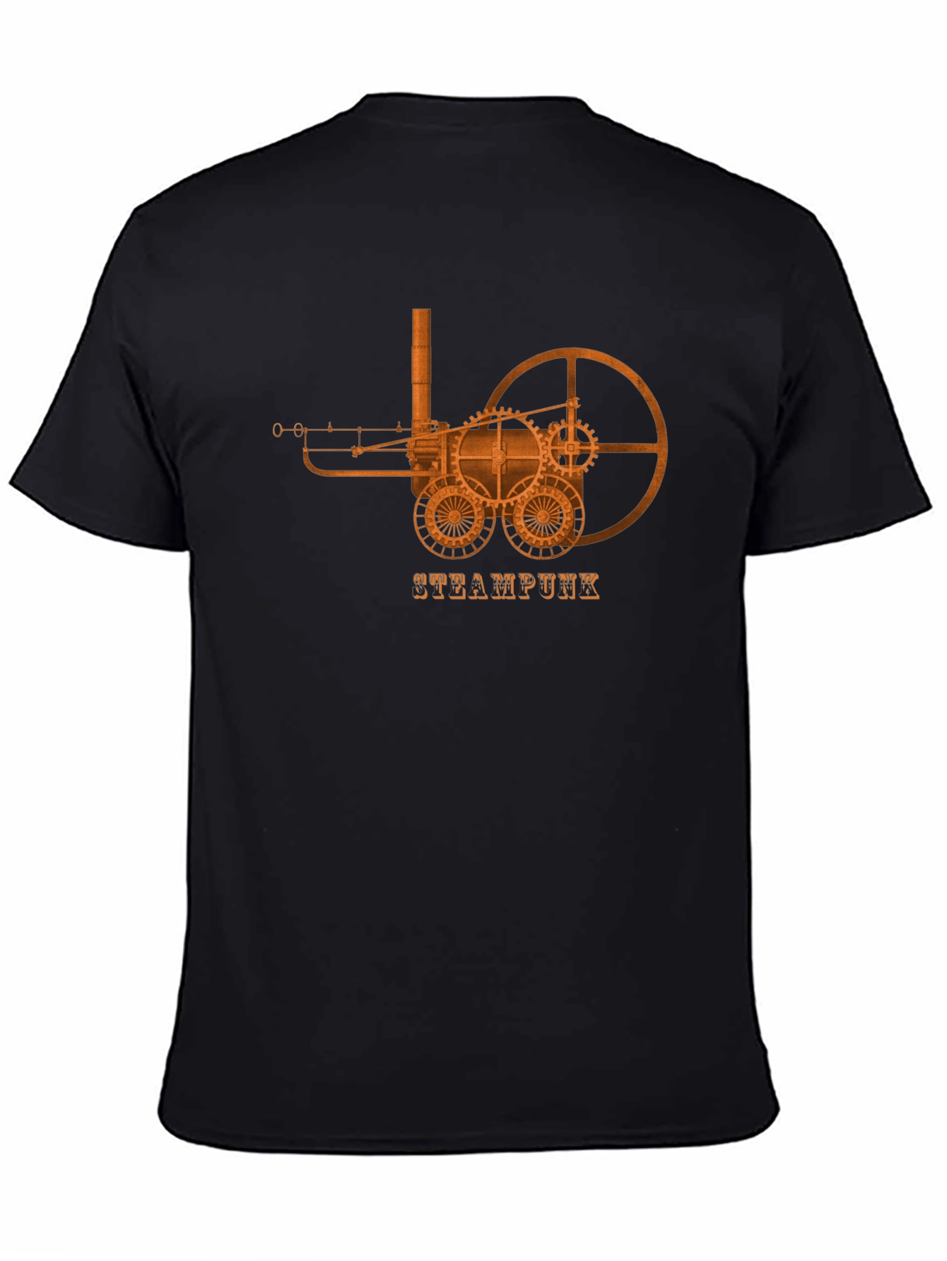 Steampunk Machine Graphic Tee - Black