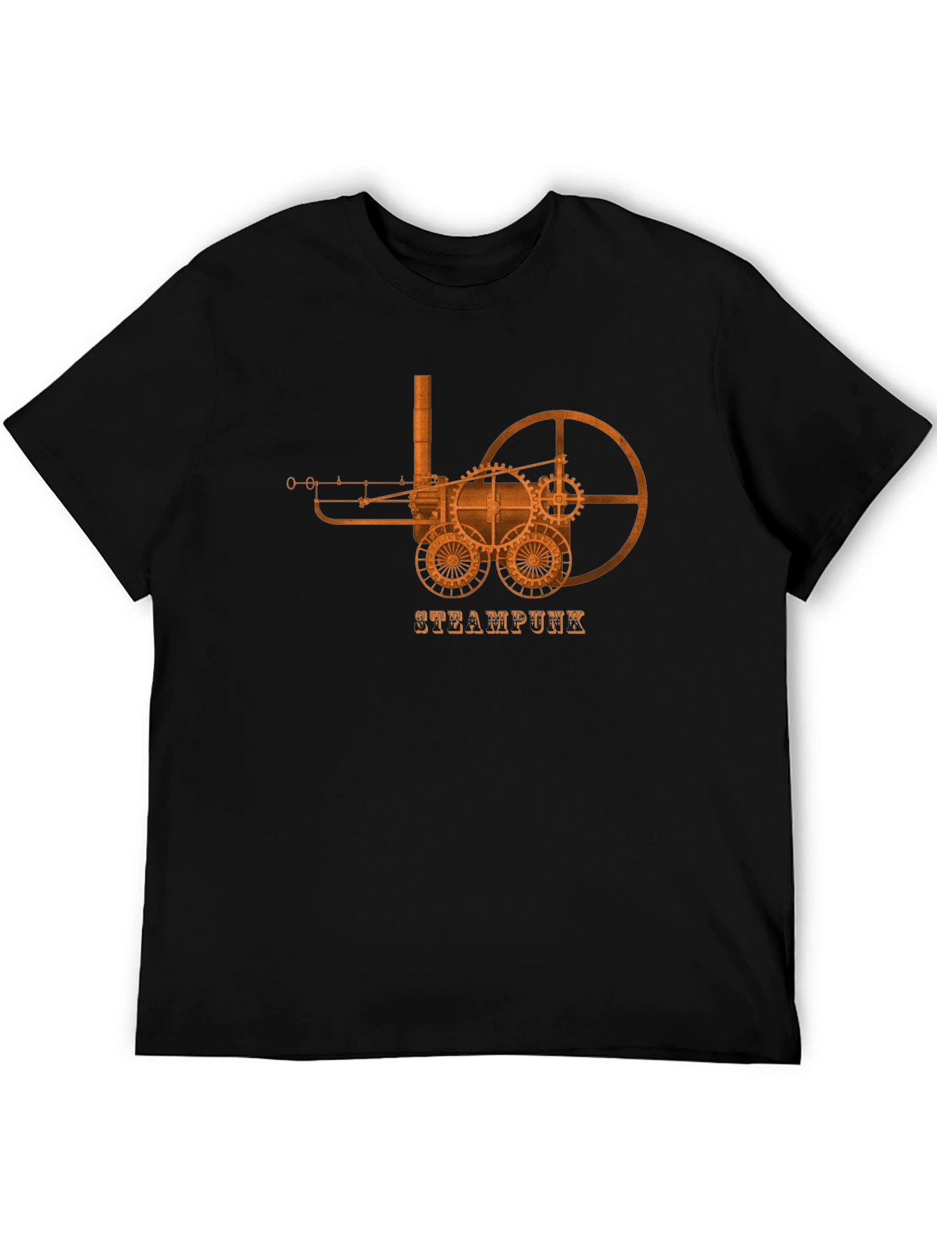 Steampunk Machine Graphic Tee - Black