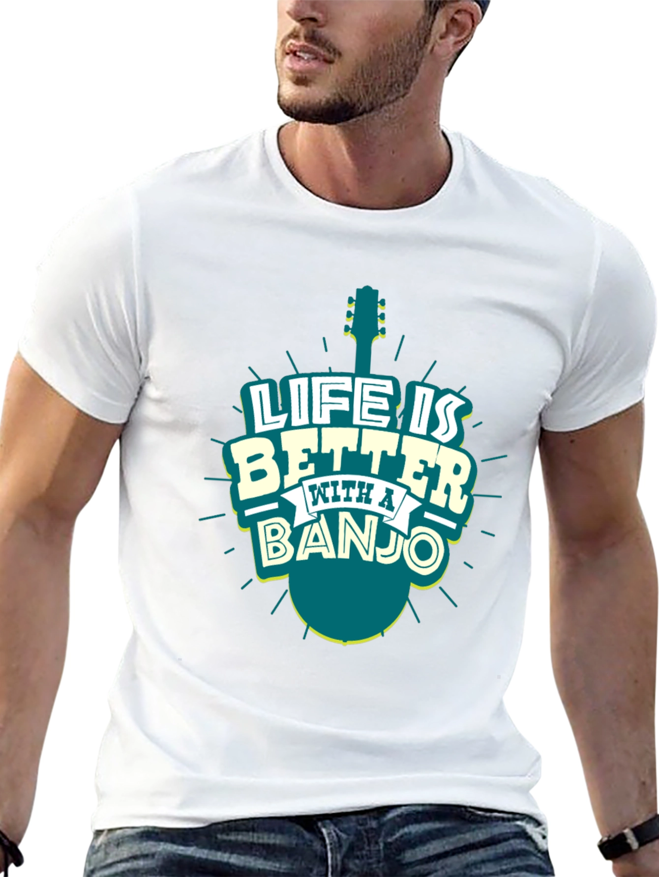 Life is Better with a Banjo T-Shirt