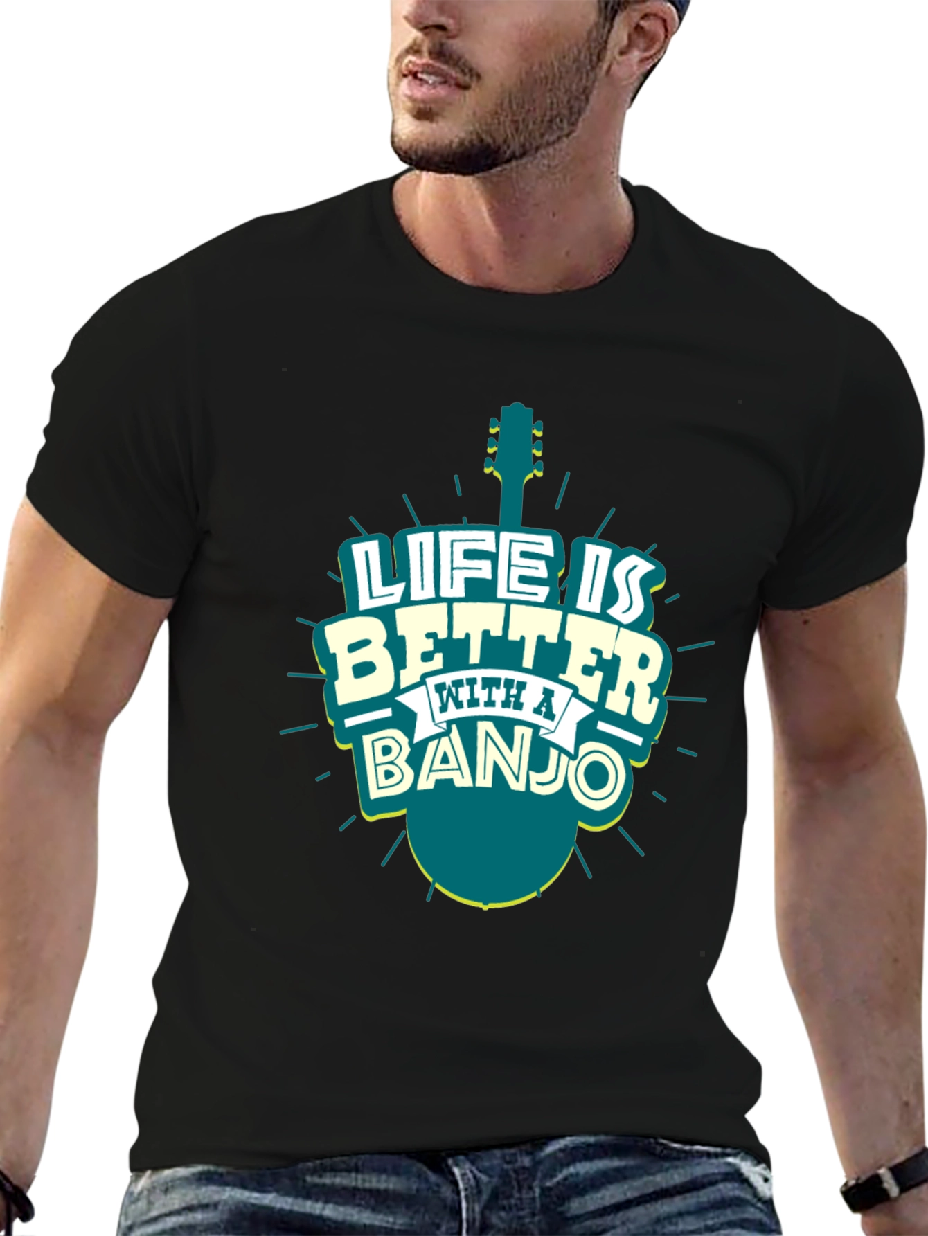 Life is Better with a Banjo T-Shirt