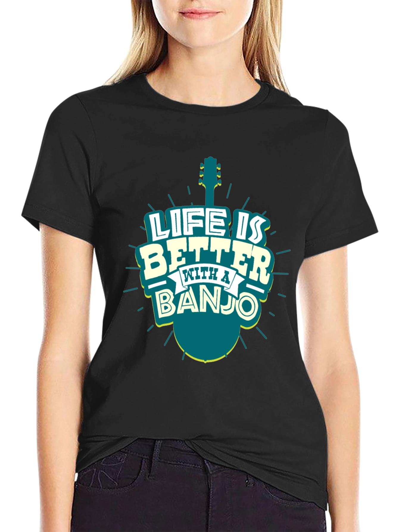 Life is Better with a Banjo T-Shirt