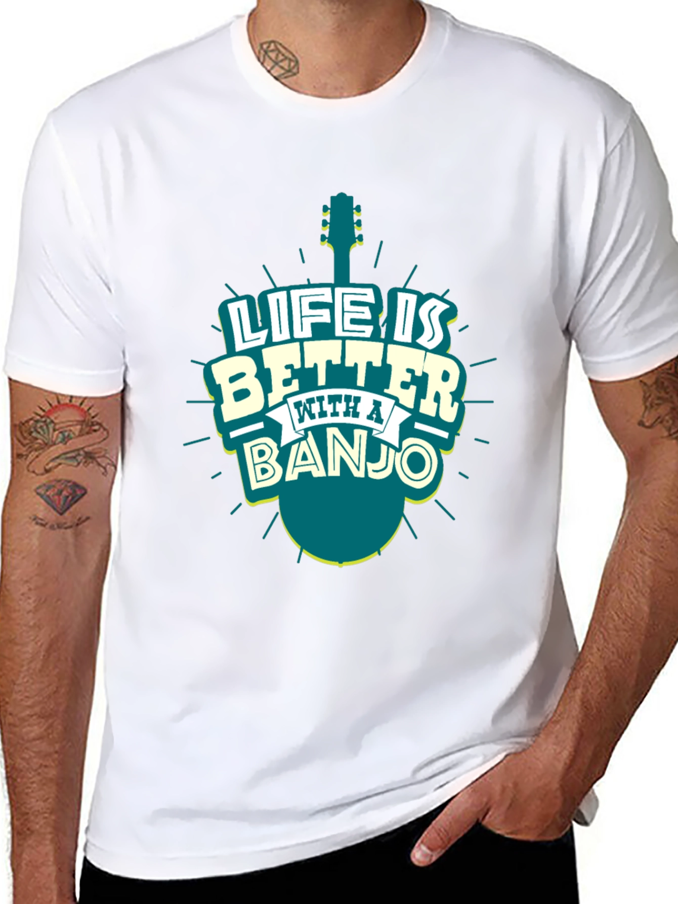 Life is Better with a Banjo T-Shirt