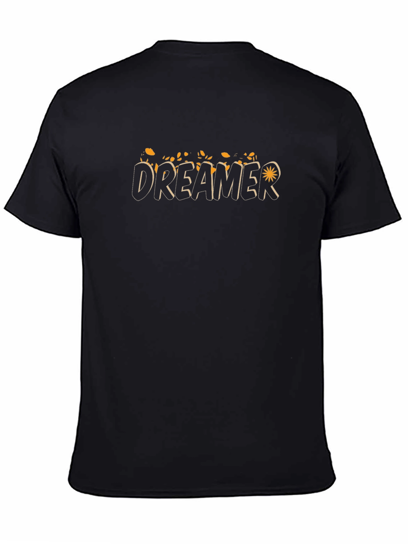Dreamer Graphic Print Black T-Shirt