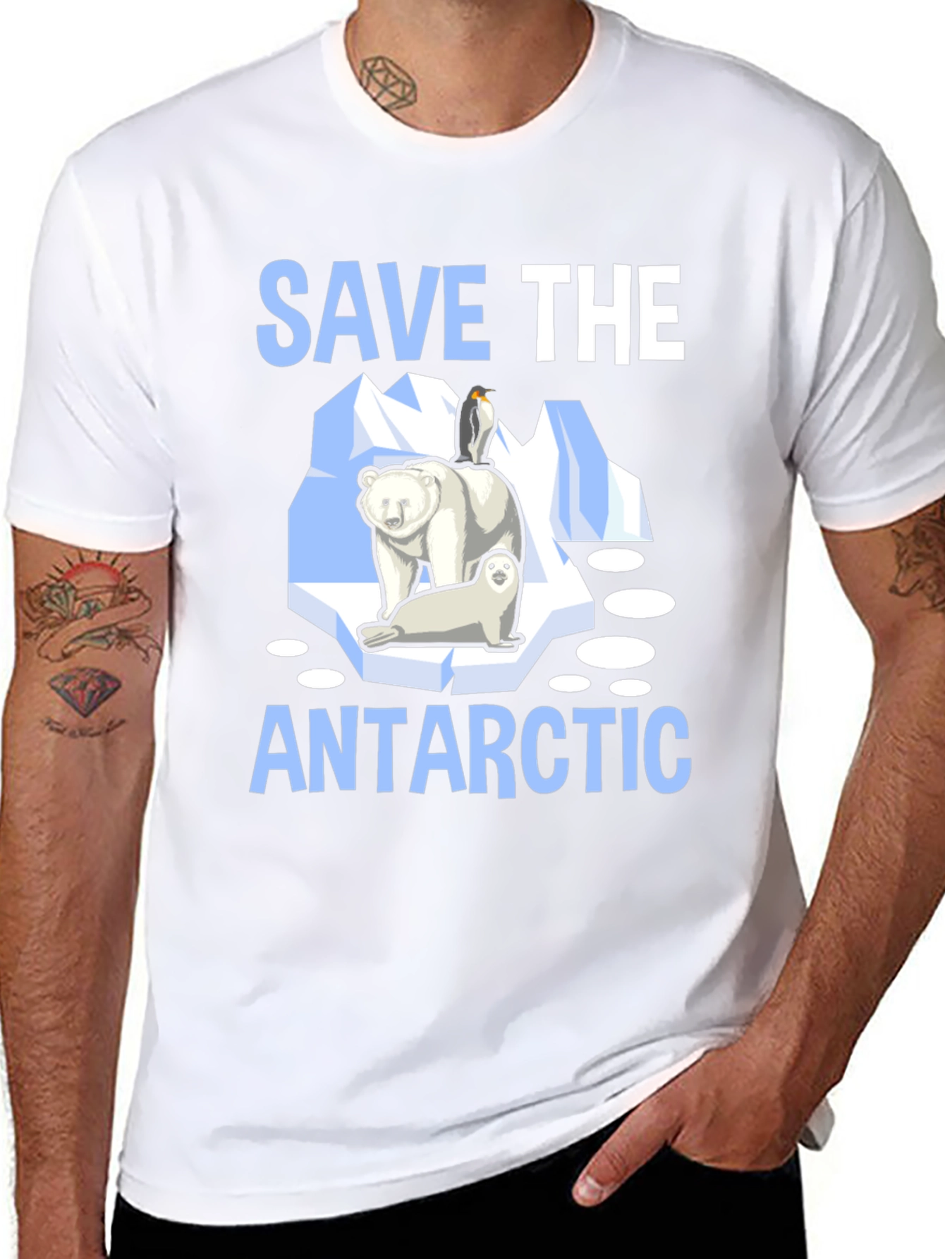 Save the Antarctic Graphic T-Shirt