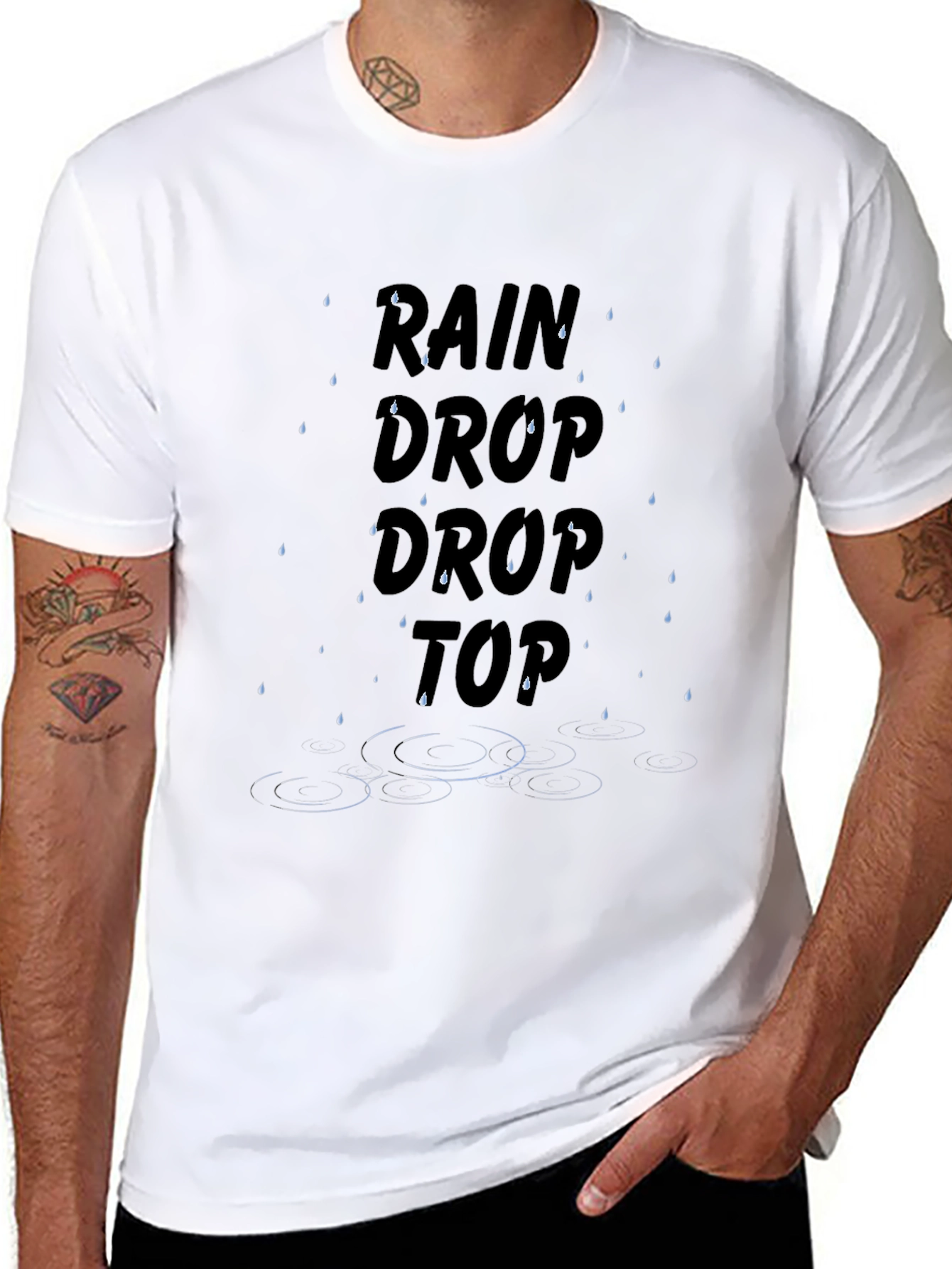 Rain Drop Drop Top Graphic Tee
