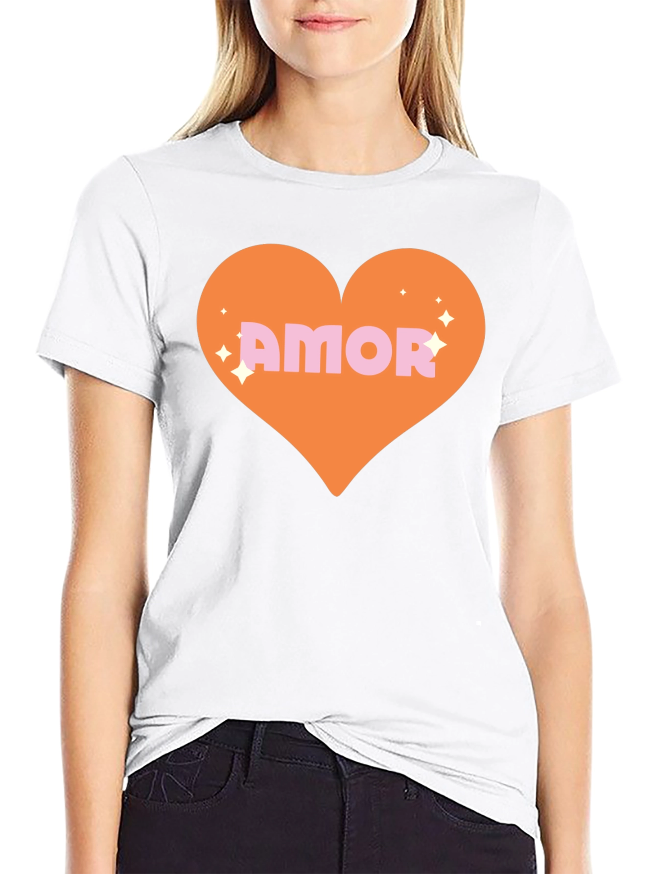 Amor Heart Graphic Tee - Trendy Love Shirt