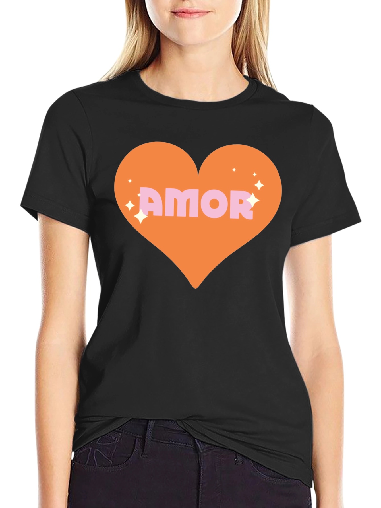 Amor Heart Graphic Tee - Trendy Love Shirt