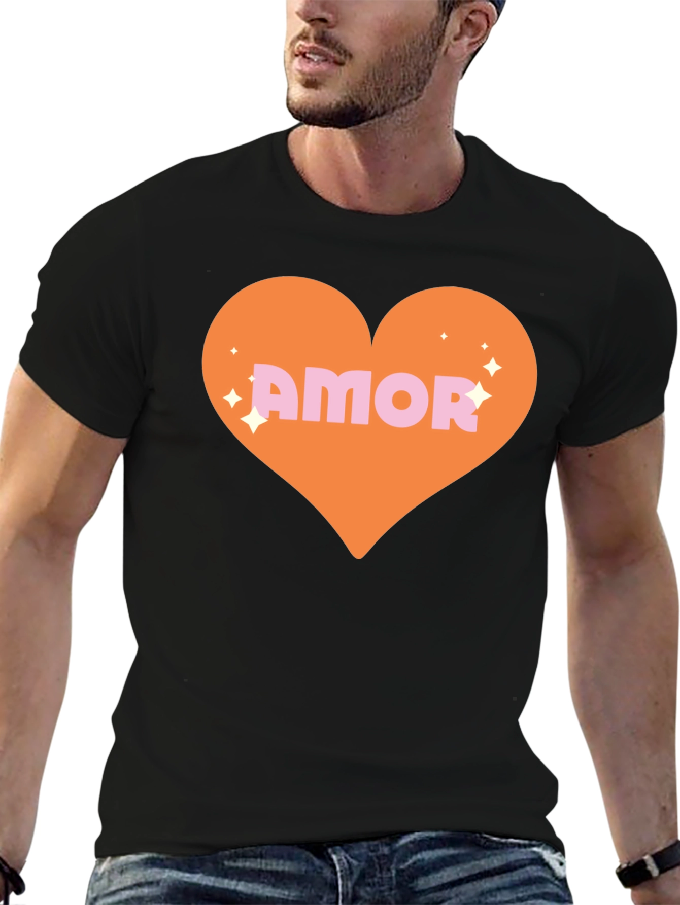 Amor Heart Graphic Tee - Trendy Love Shirt
