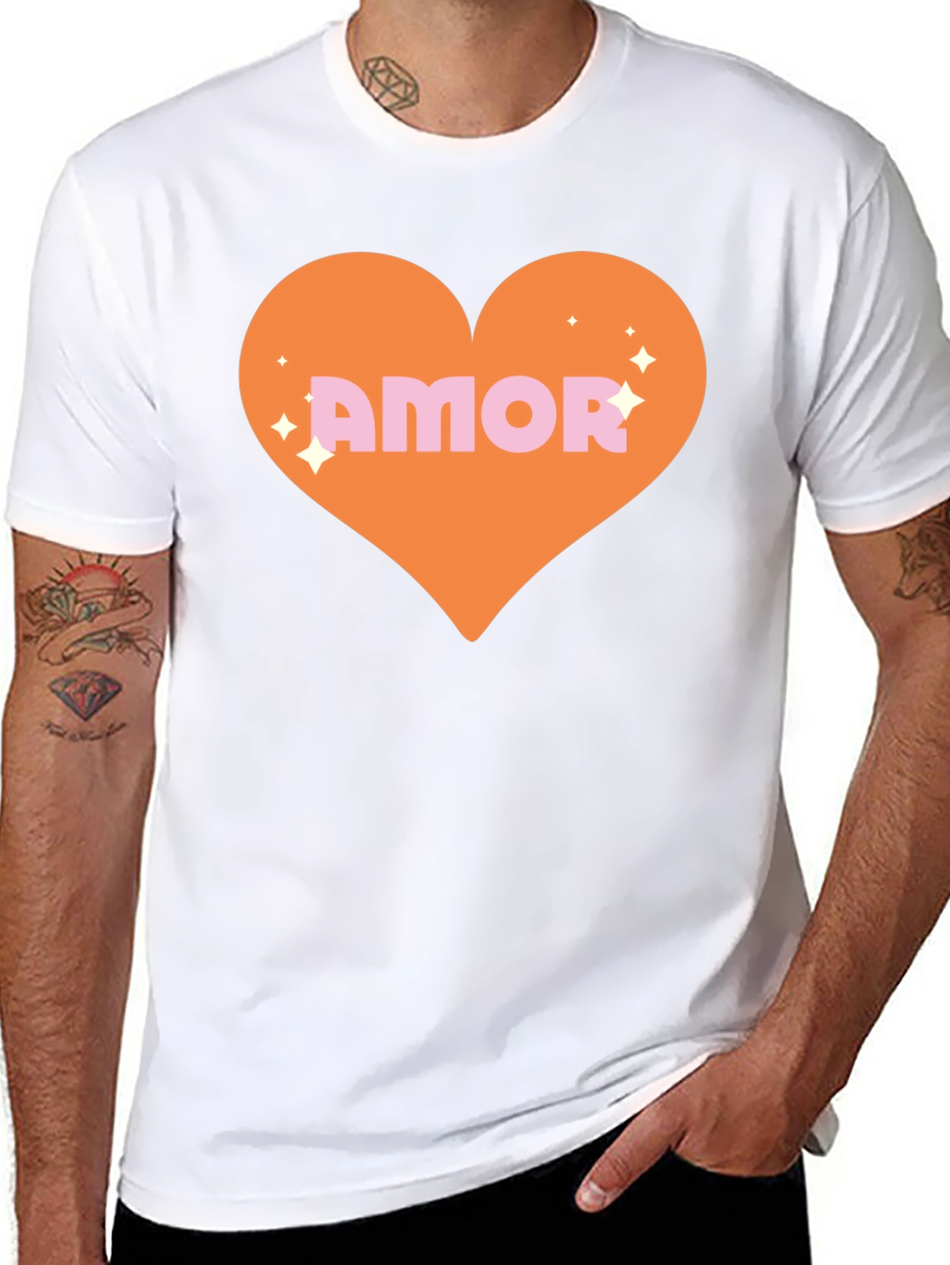 Amor Heart Graphic Tee - Trendy Love Shirt