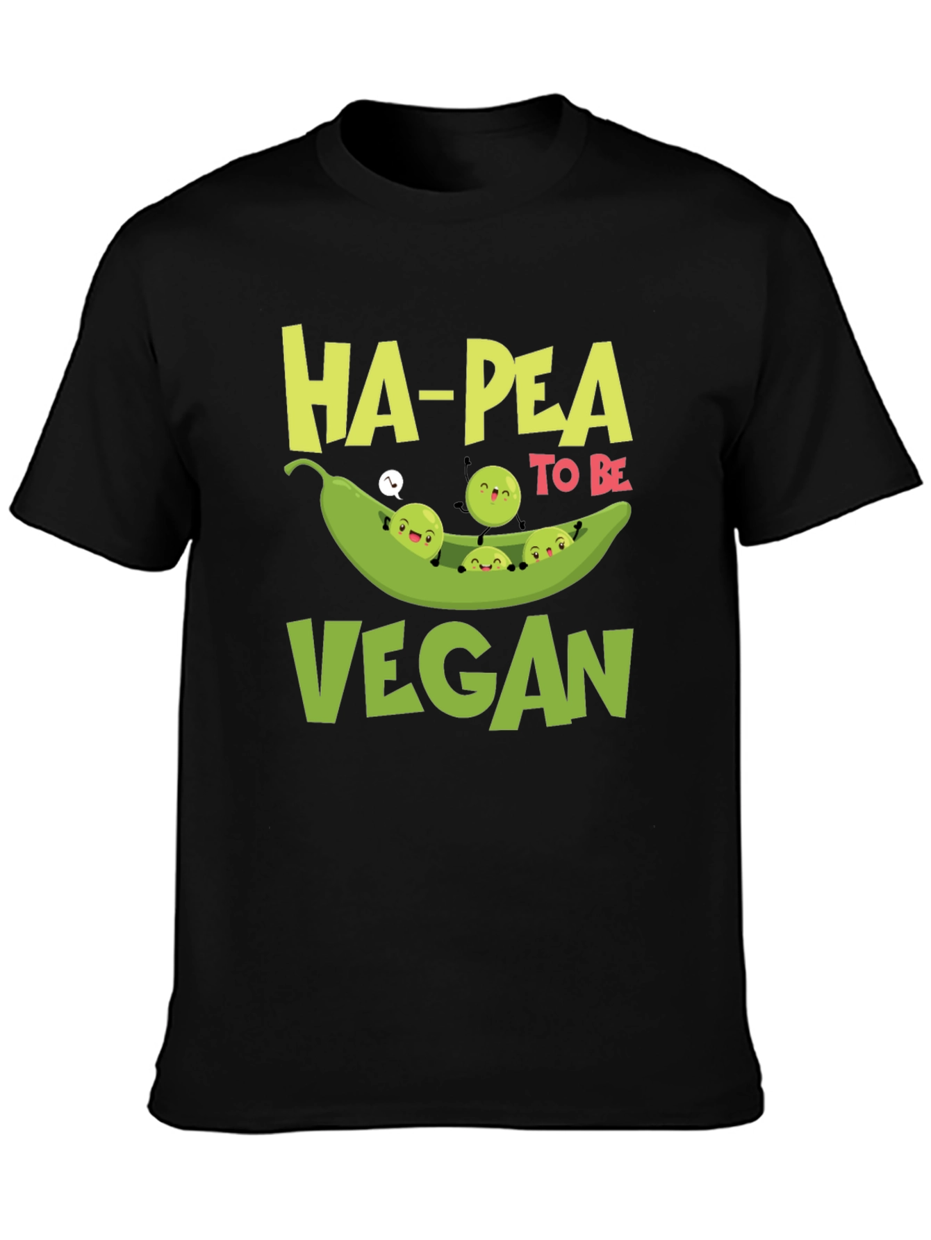 Ha-Pea to be Vegan Graphic T-Shirt