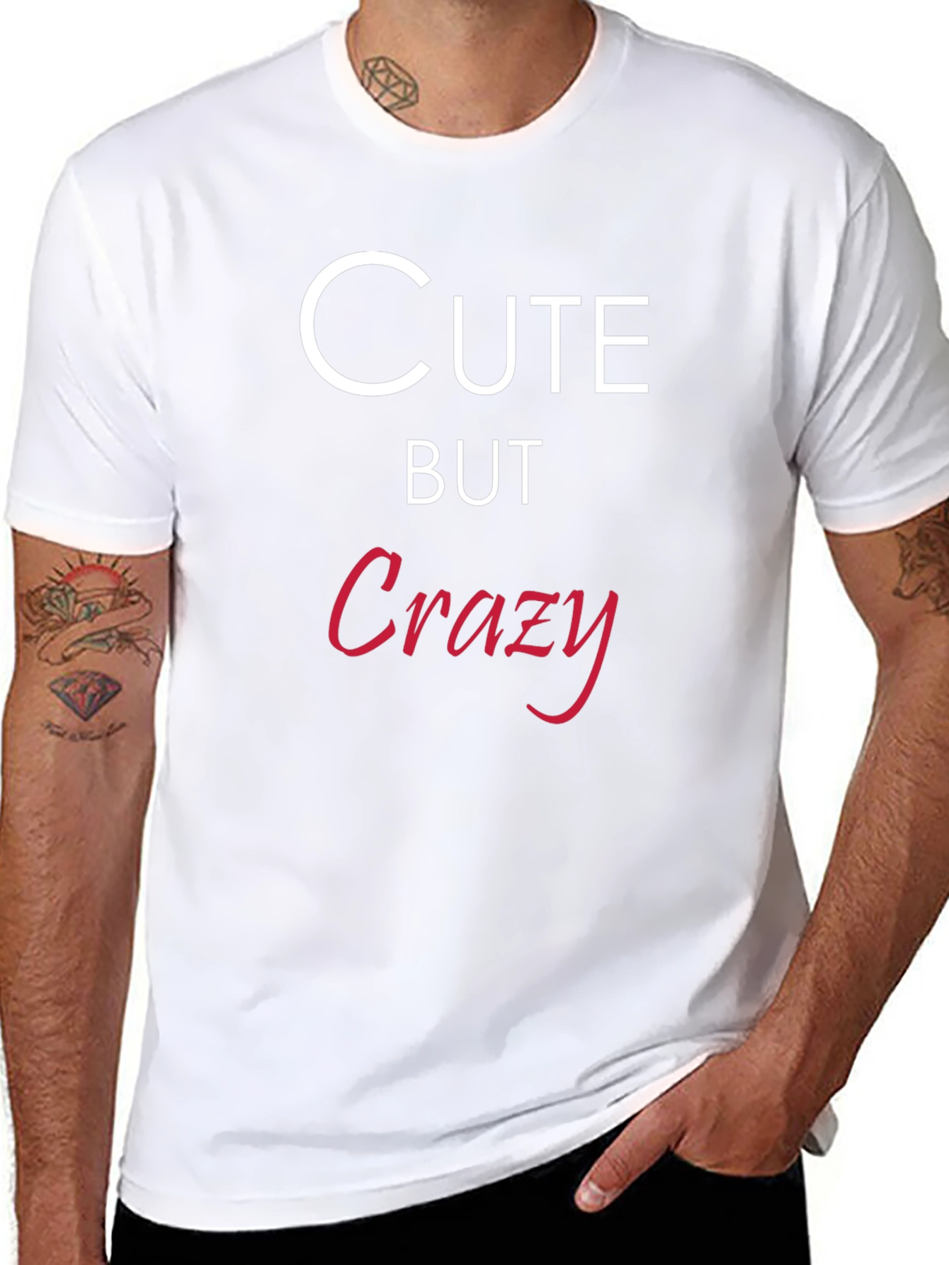 Cute But Crazy Black Graphic Tee Shirt