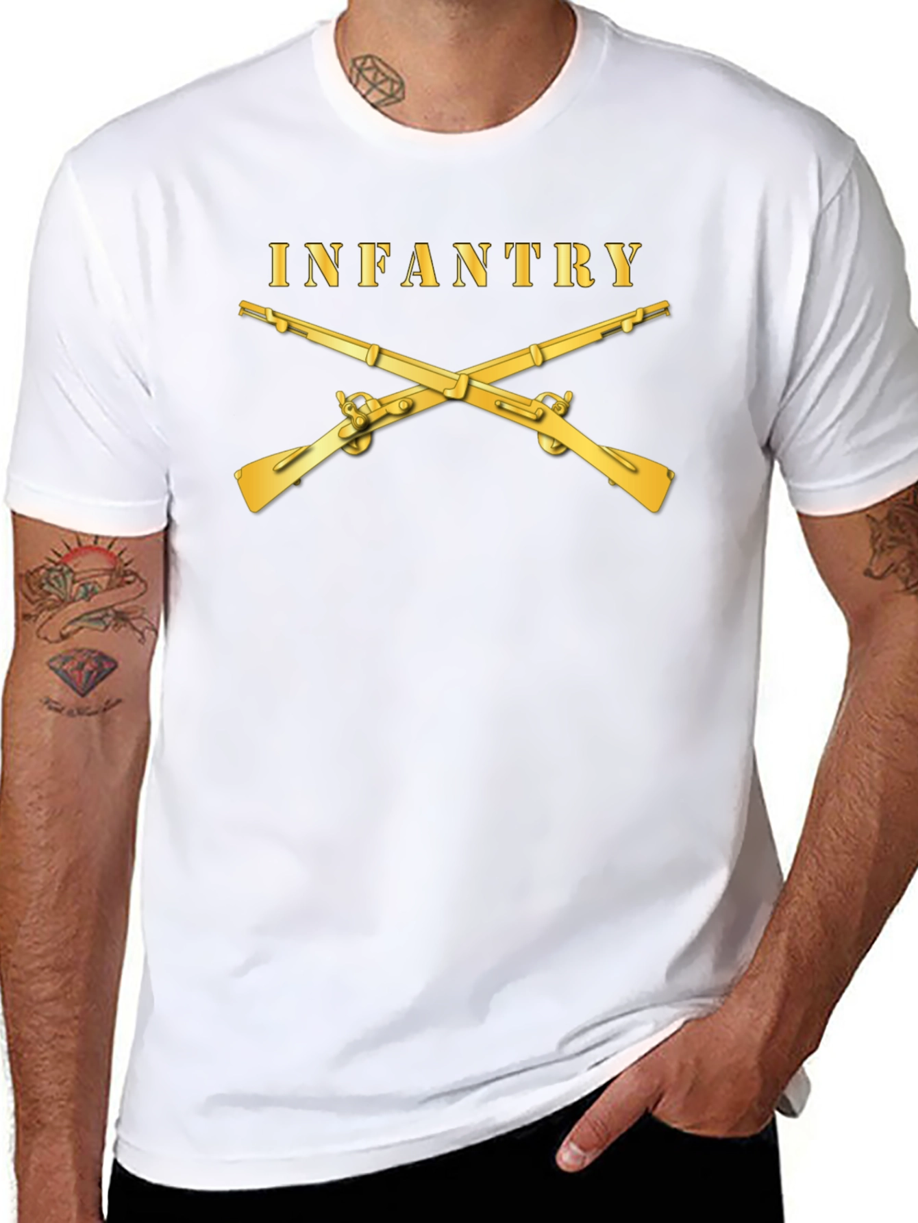 Infantry Crossed Rifles Graphic T-Shirt