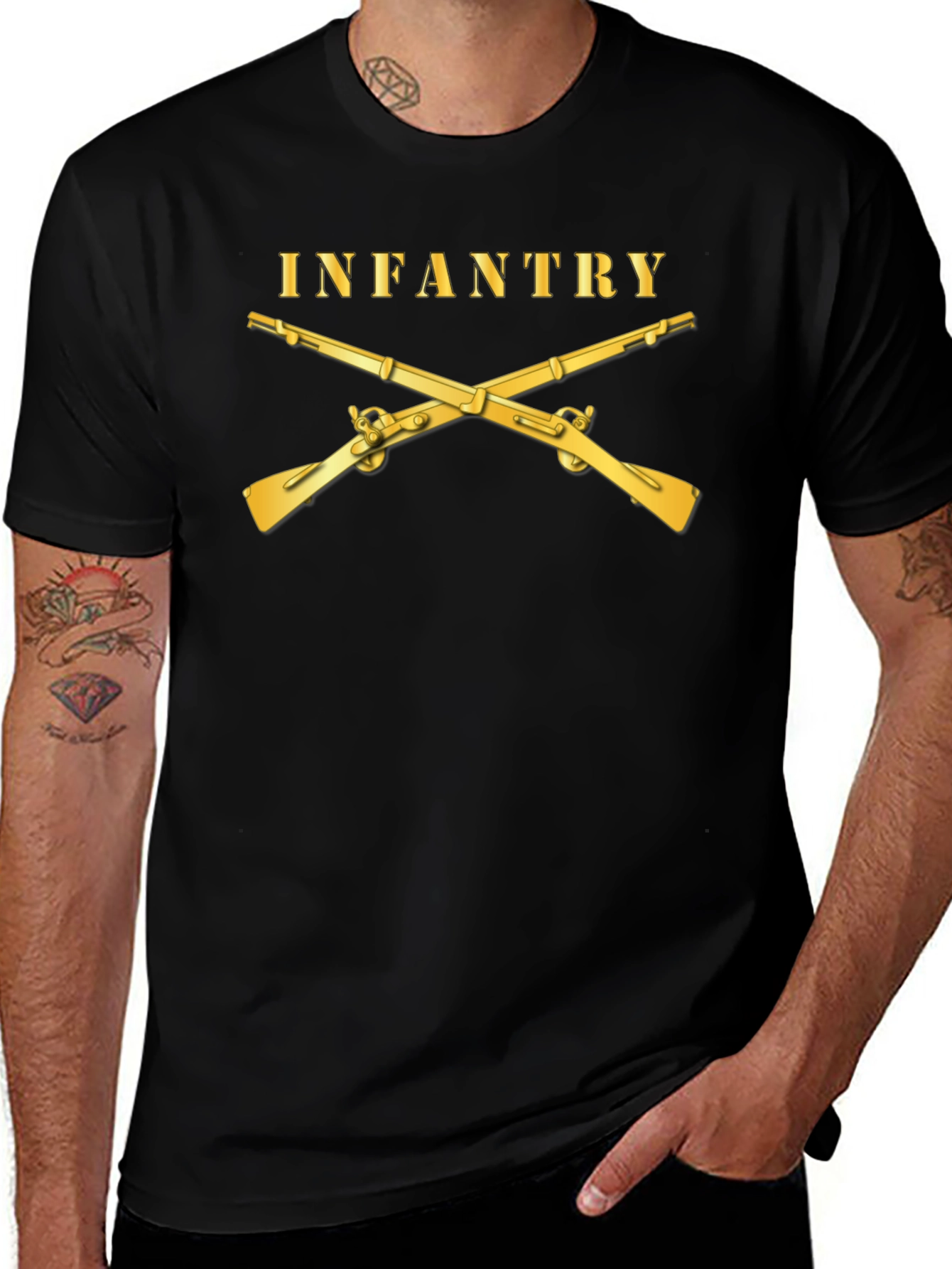 Infantry Crossed Rifles Graphic T-Shirt