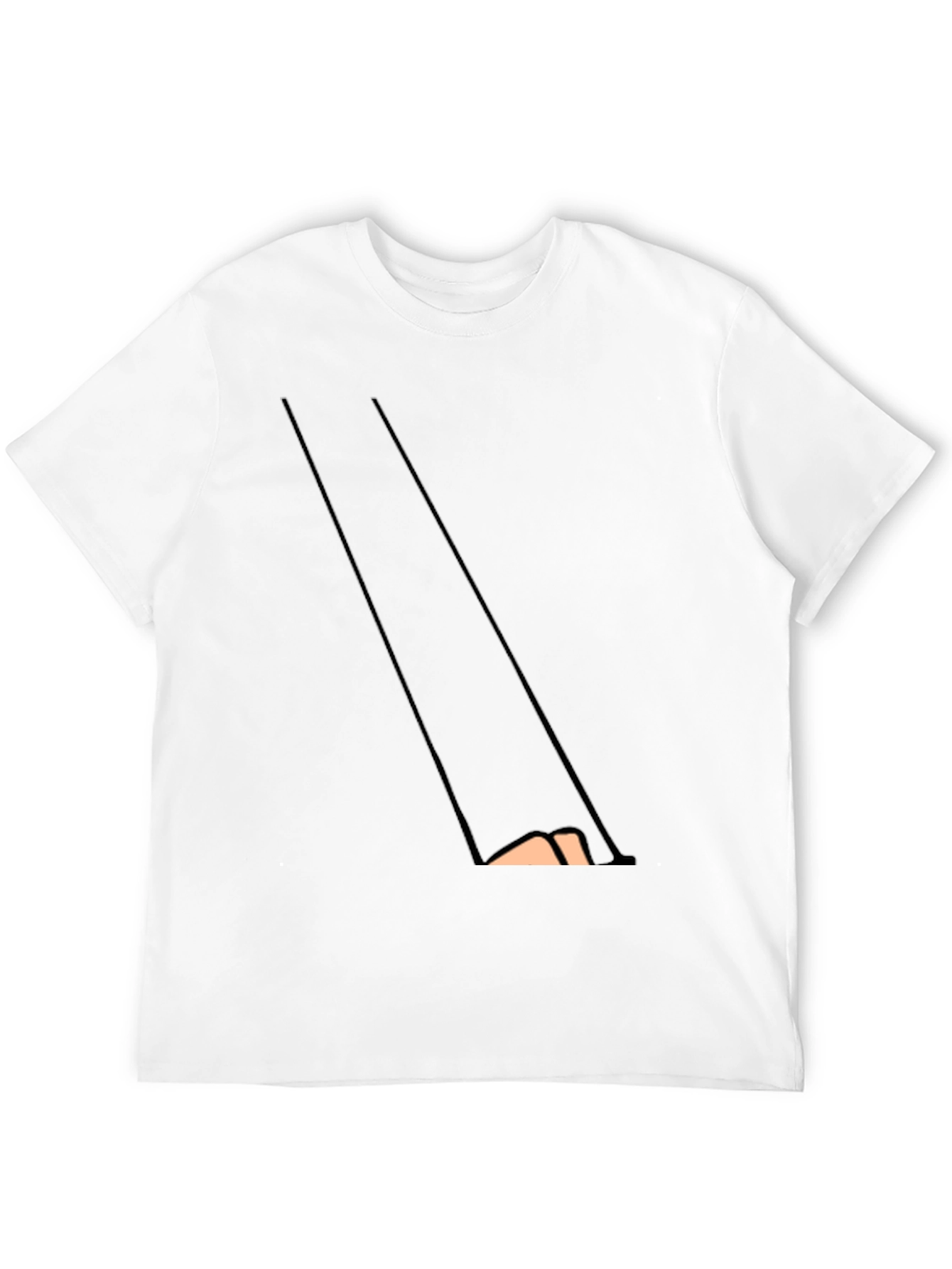 Modern Minimalist Graphic Tee - Black