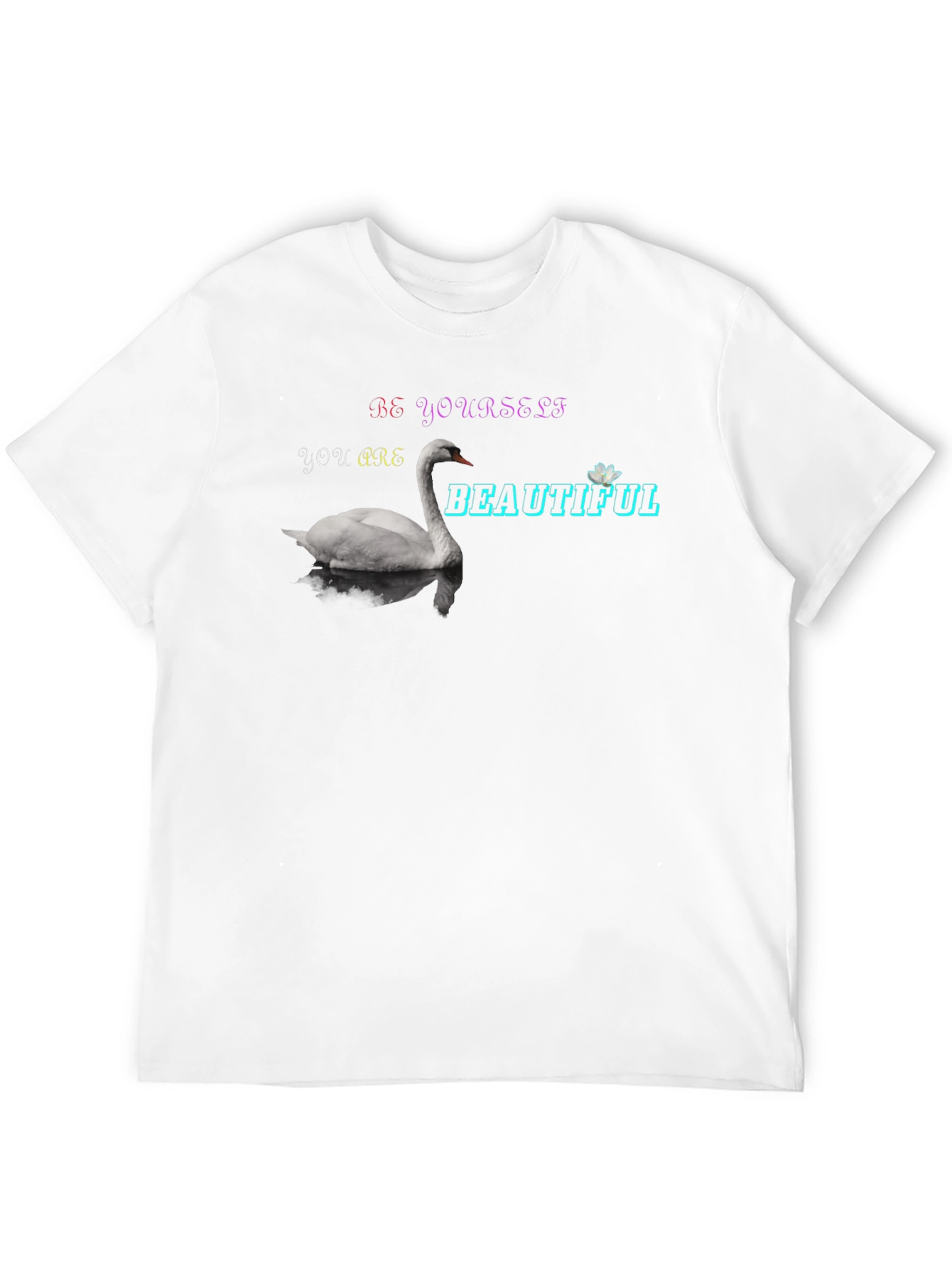Be Yourself Swan Graphic T-Shirt