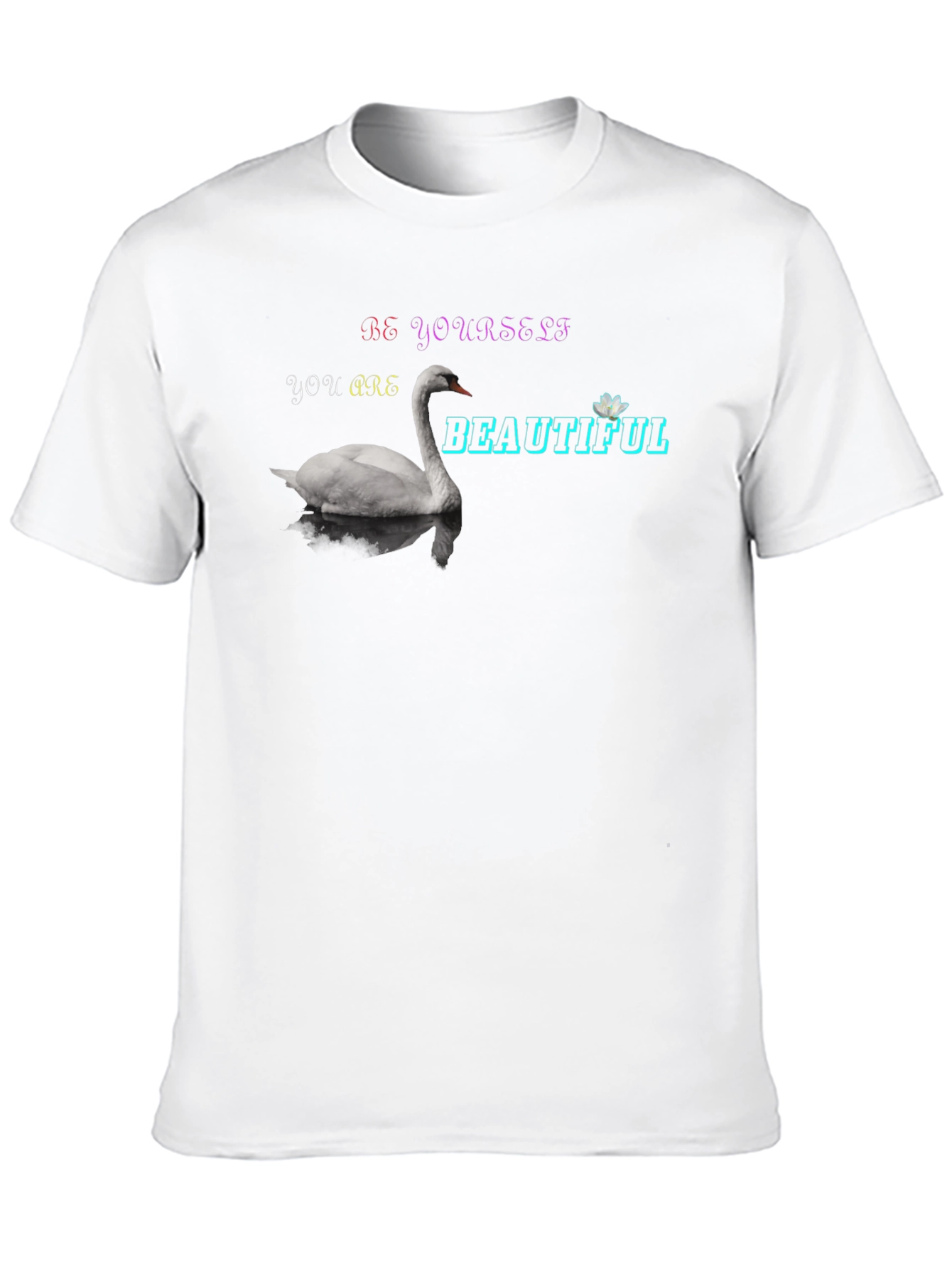 Be Yourself Swan Graphic T-Shirt