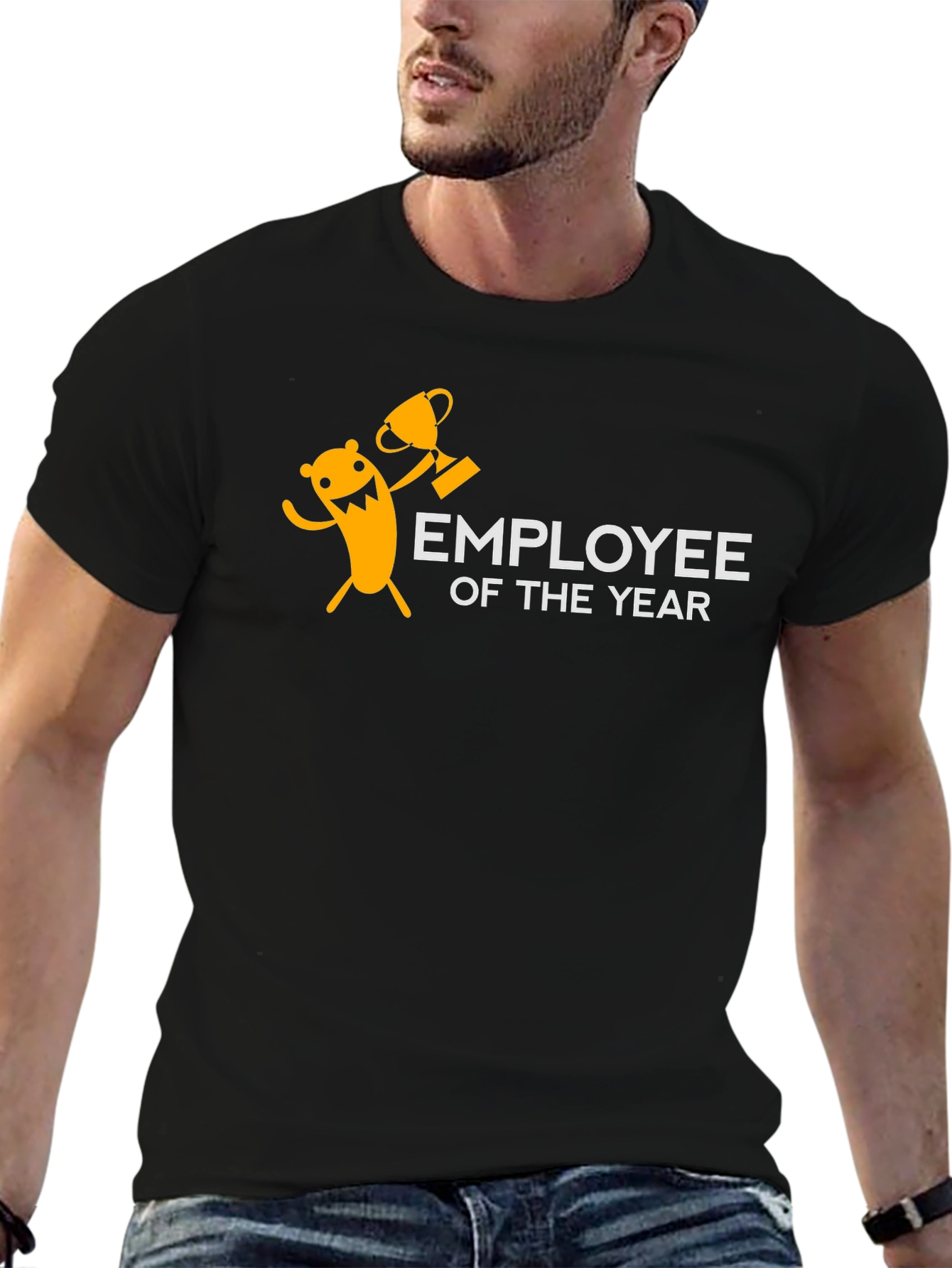 Employee of the Year Black Graphic Tee