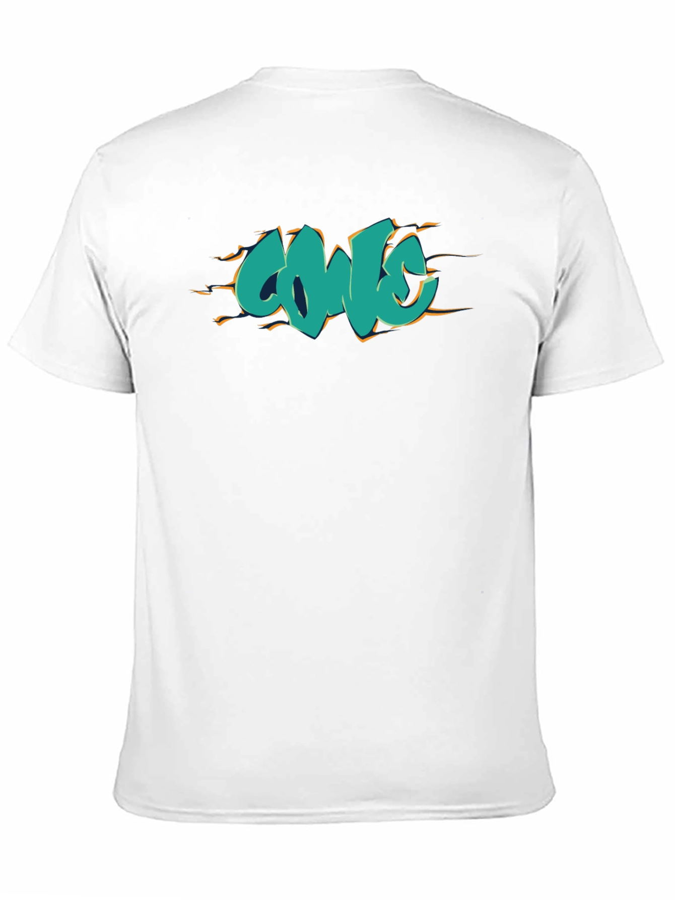 Cool Graffiti Style Graphic Tee - Black Cotton Shirt