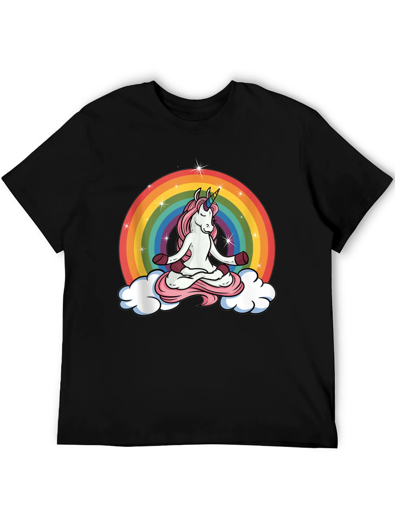 Unicorn Meditation Rainbow T-Shirt