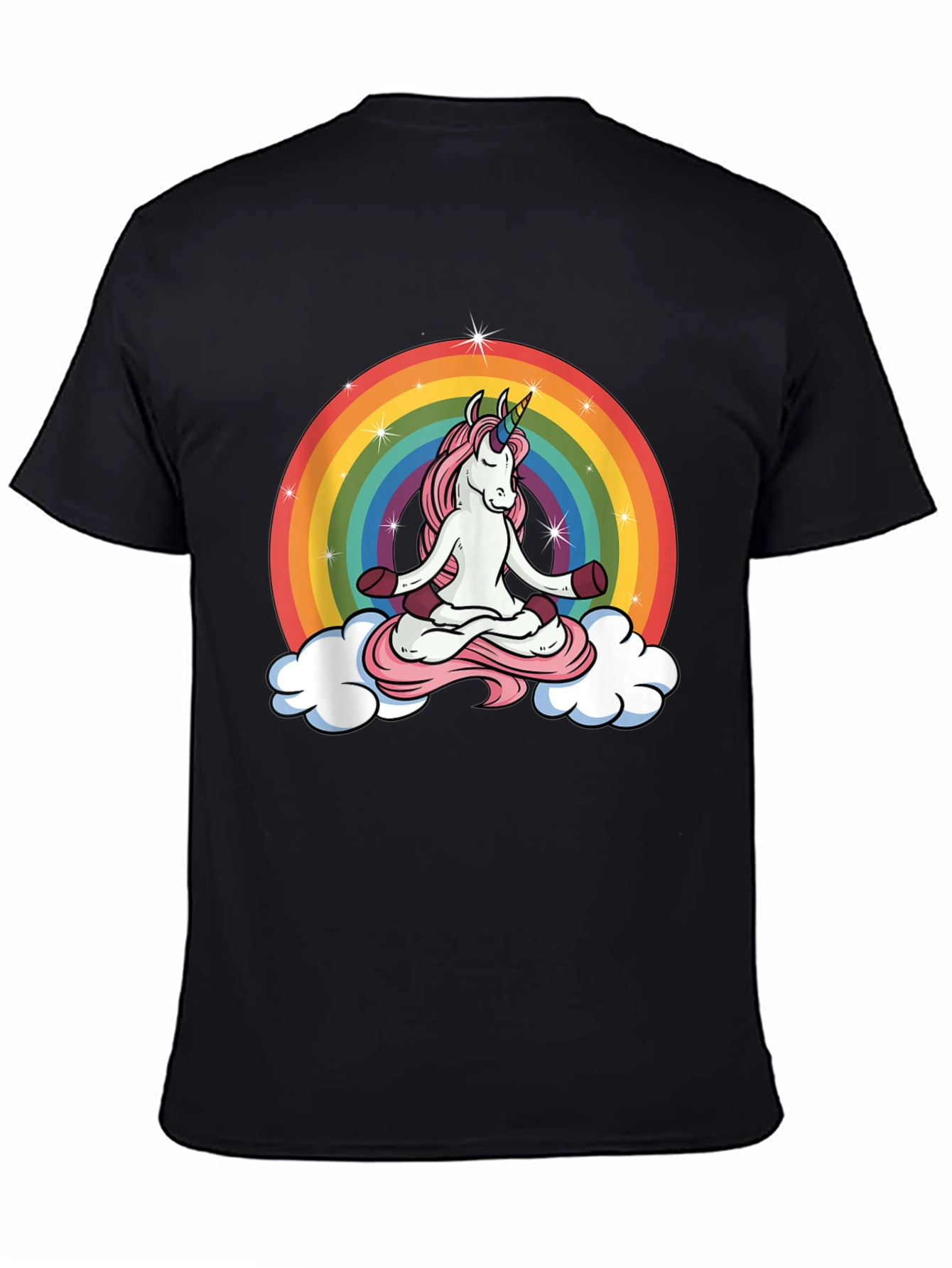 Unicorn Meditation Rainbow T-Shirt