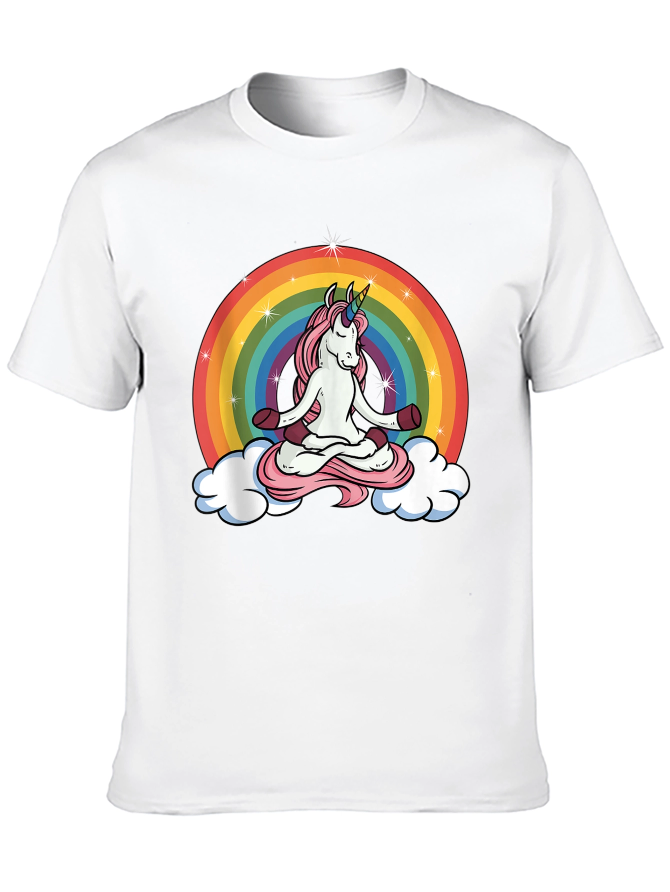 Unicorn Meditation Rainbow T-Shirt