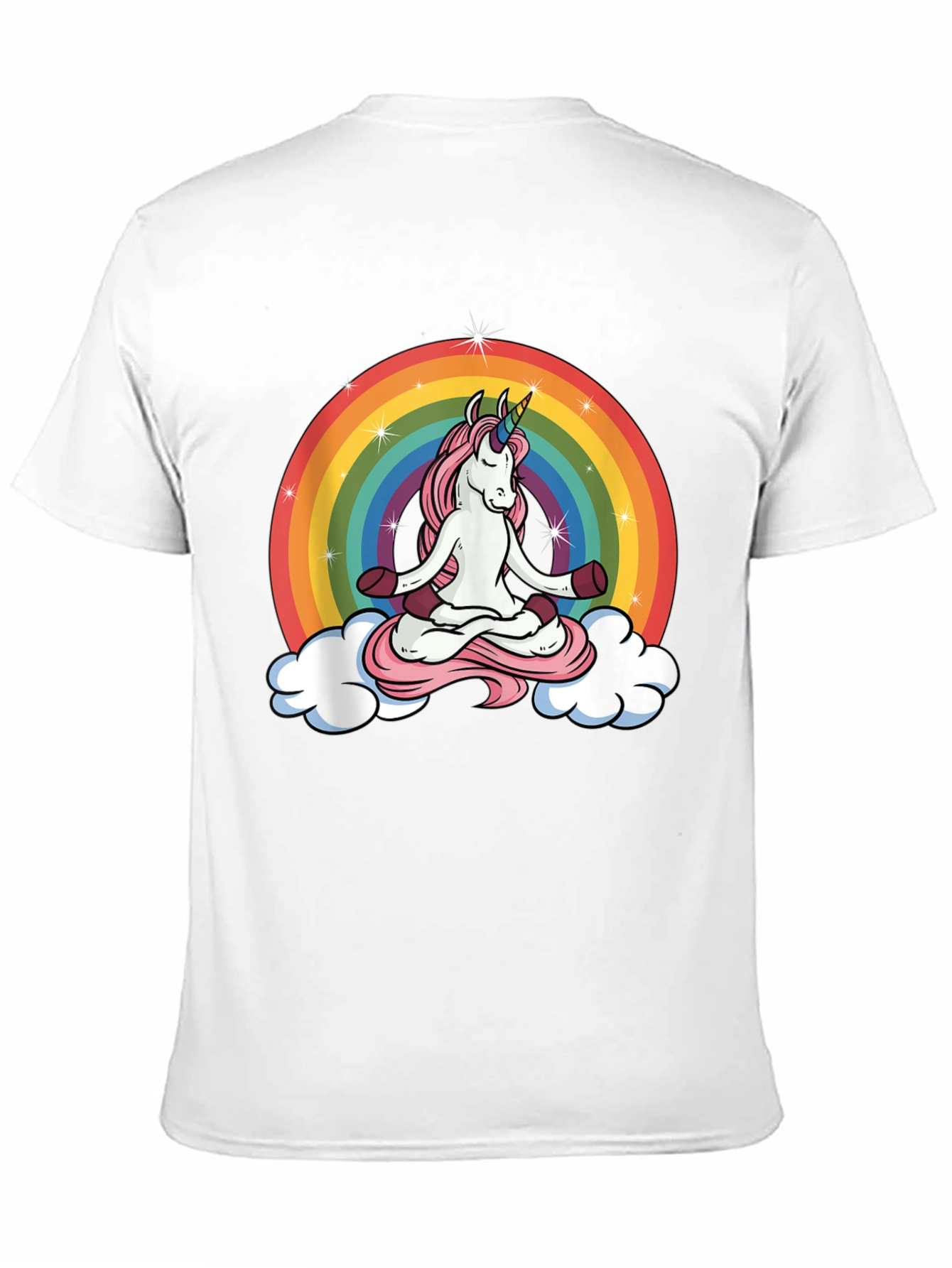 Unicorn Meditation Rainbow T-Shirt