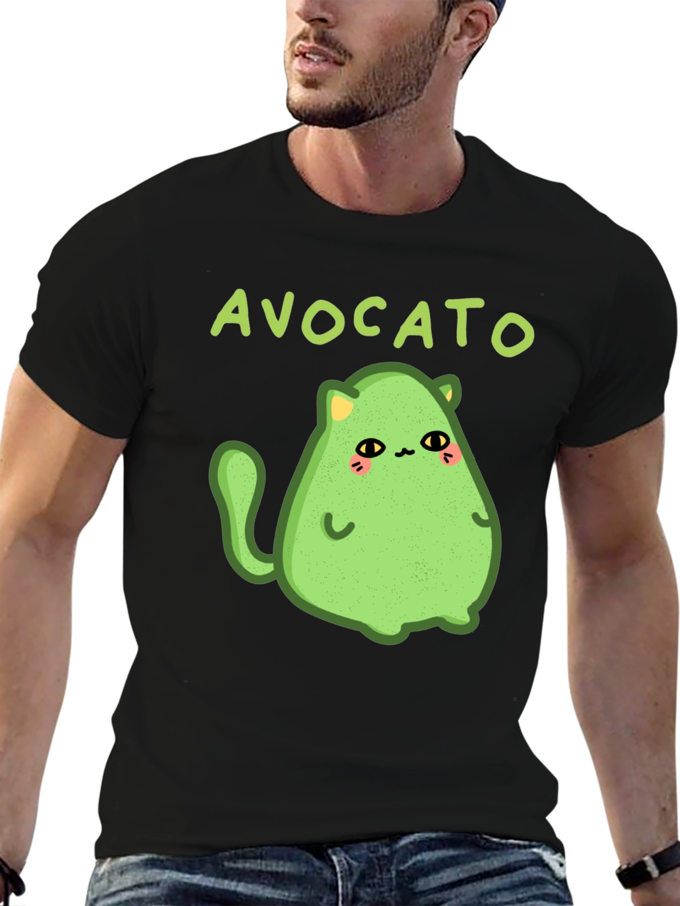 Avocato T-Shirt - Cute Avocado Cat Graphic Tee