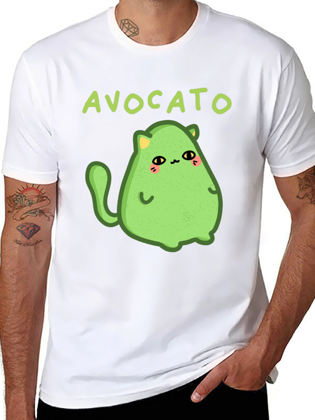 Avocato T-Shirt - Cute Avocado Cat Graphic Tee