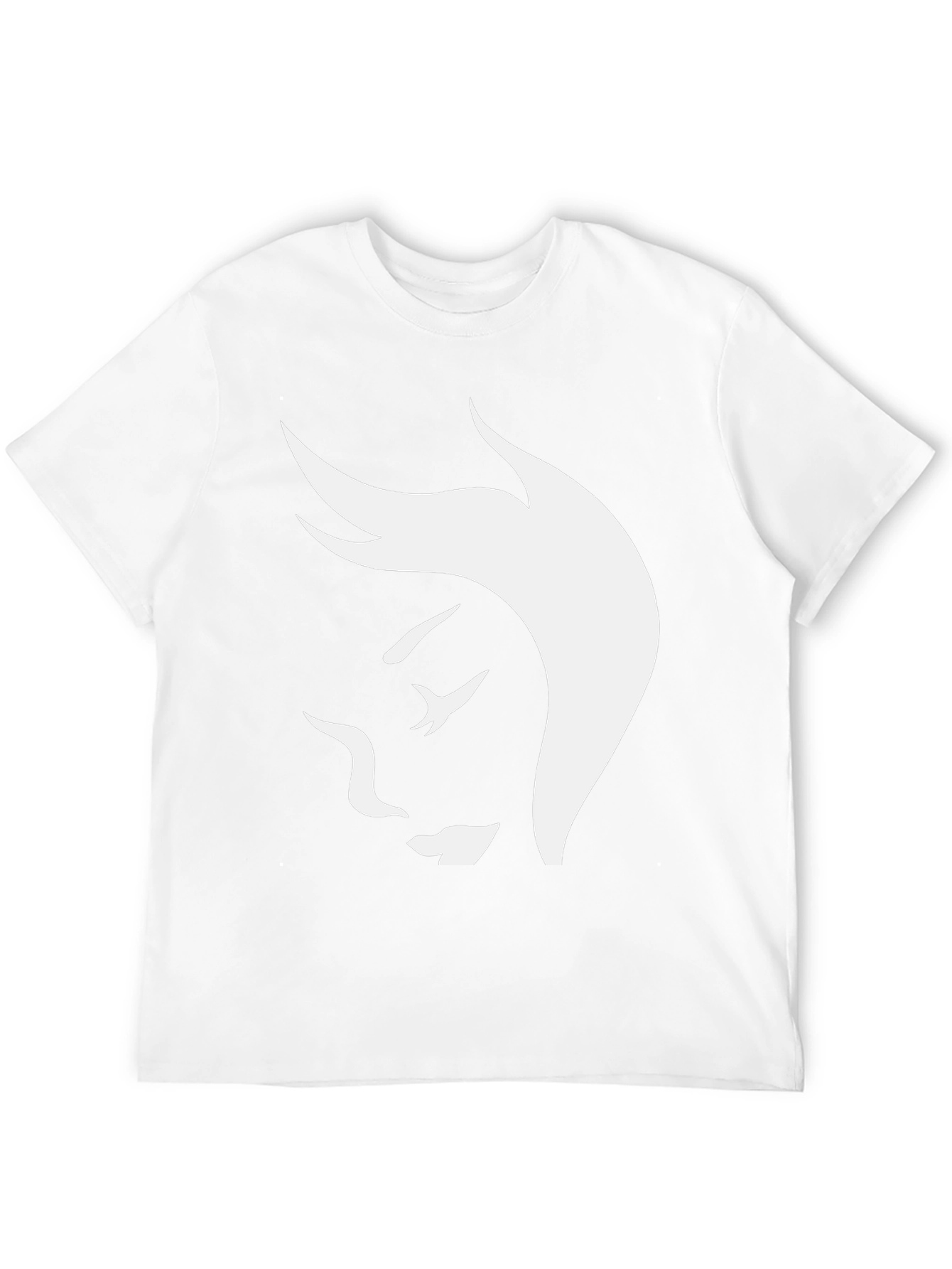 Abstract Face Graphic Tee - Stylish Black T-Shirt