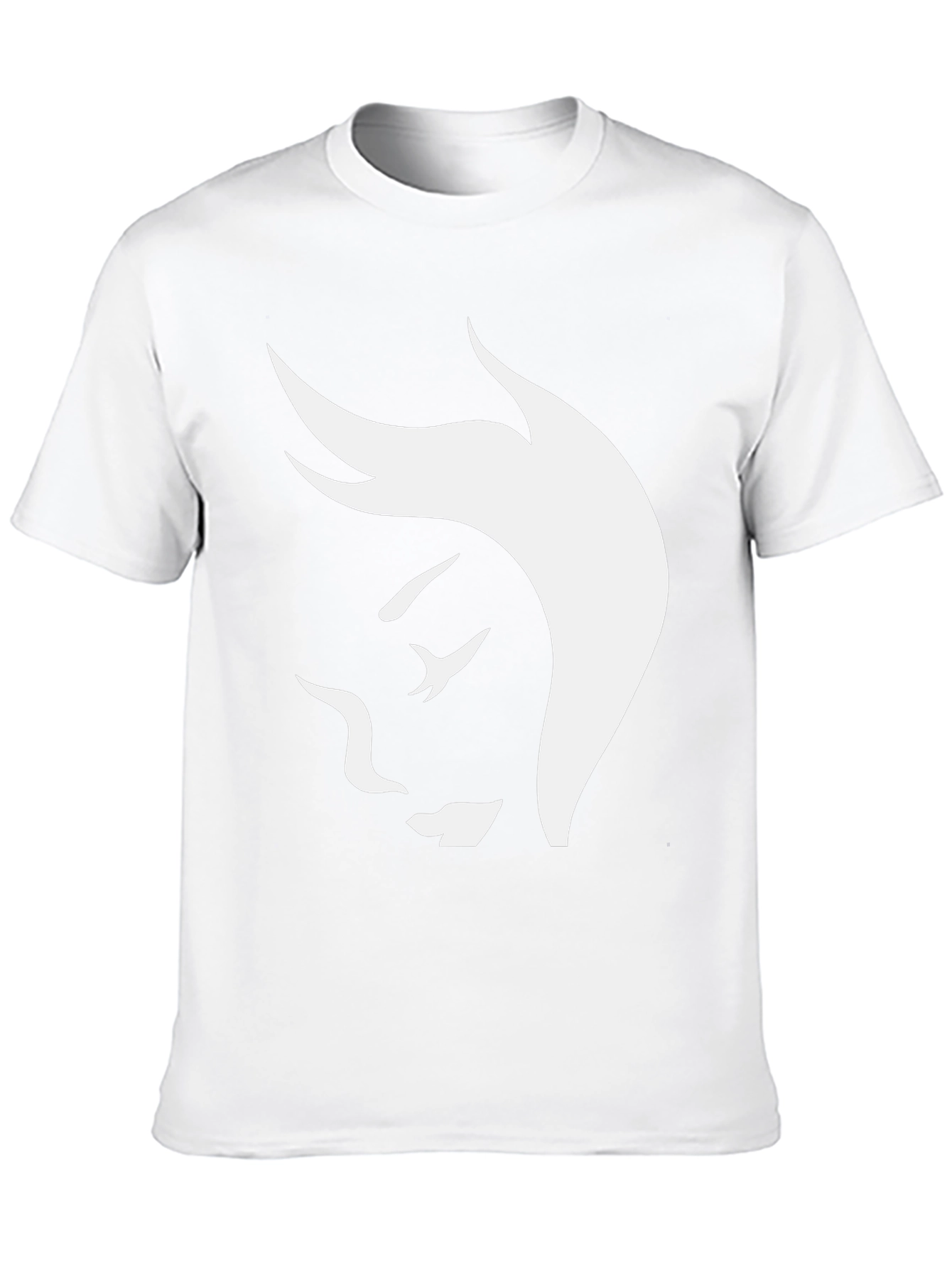 Abstract Face Graphic Tee - Stylish Black T-Shirt