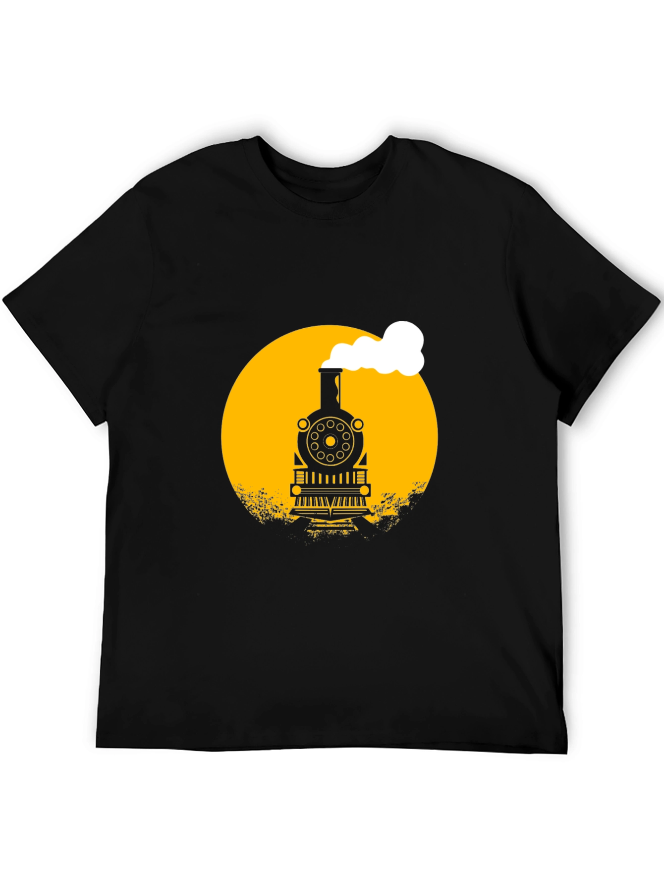 Train Graphic Black T-Shirt