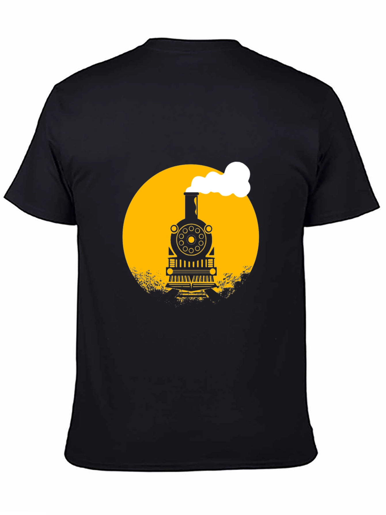 Train Graphic Black T-Shirt