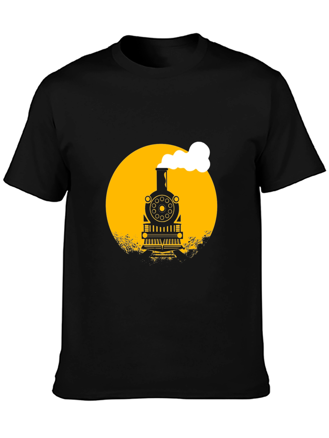 Train Graphic Black T-Shirt