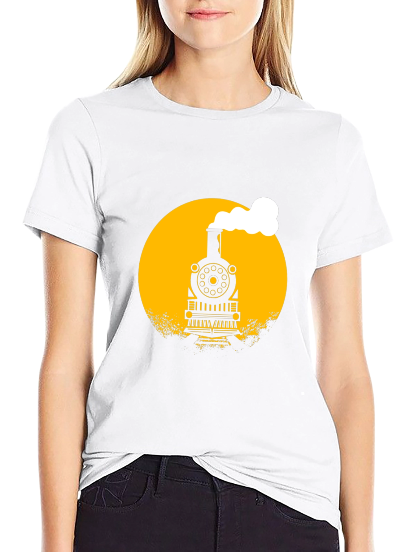 Train Graphic Black T-Shirt